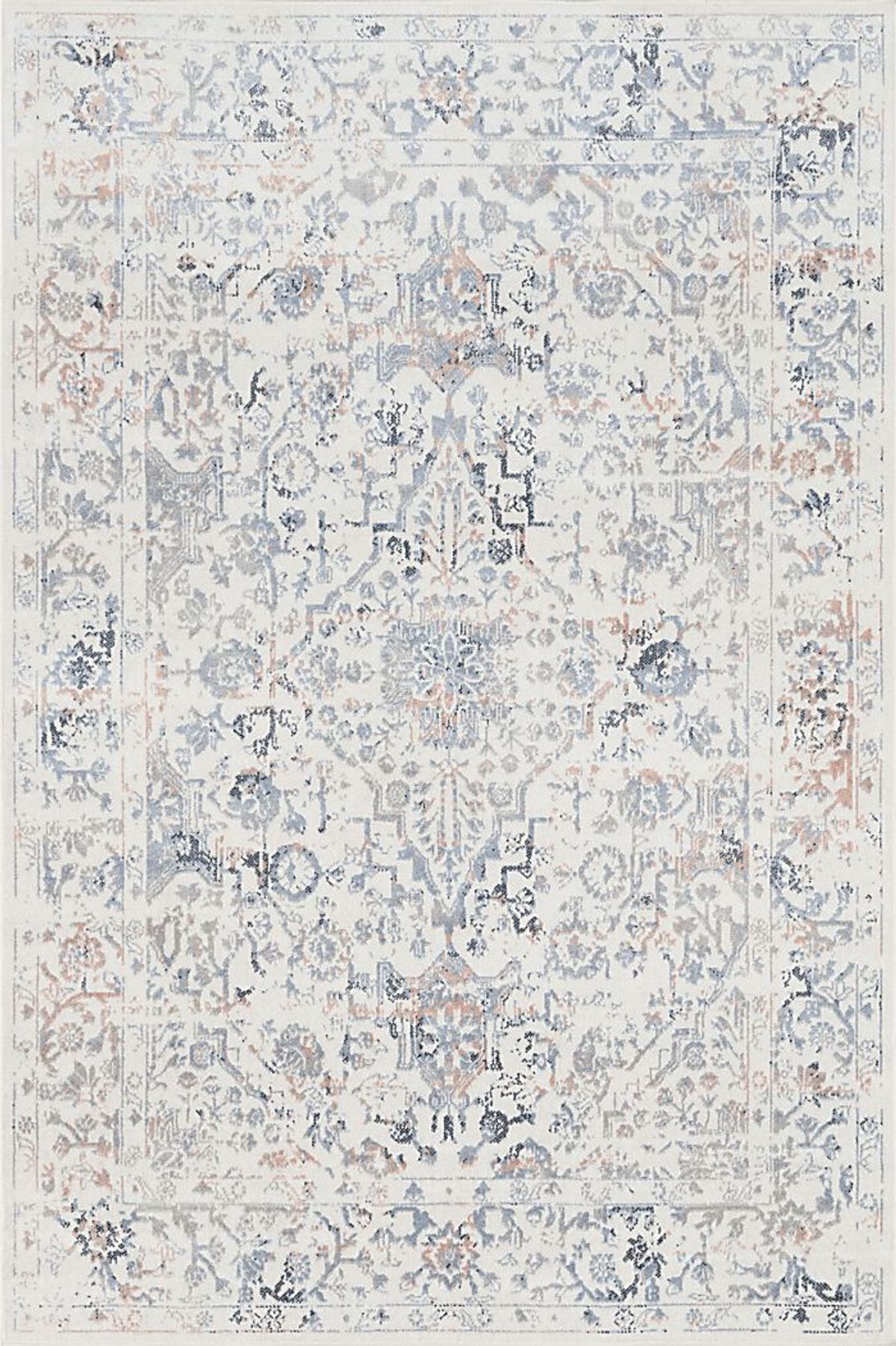 Vellitu Blue 2'8 x 6' Runner Rug