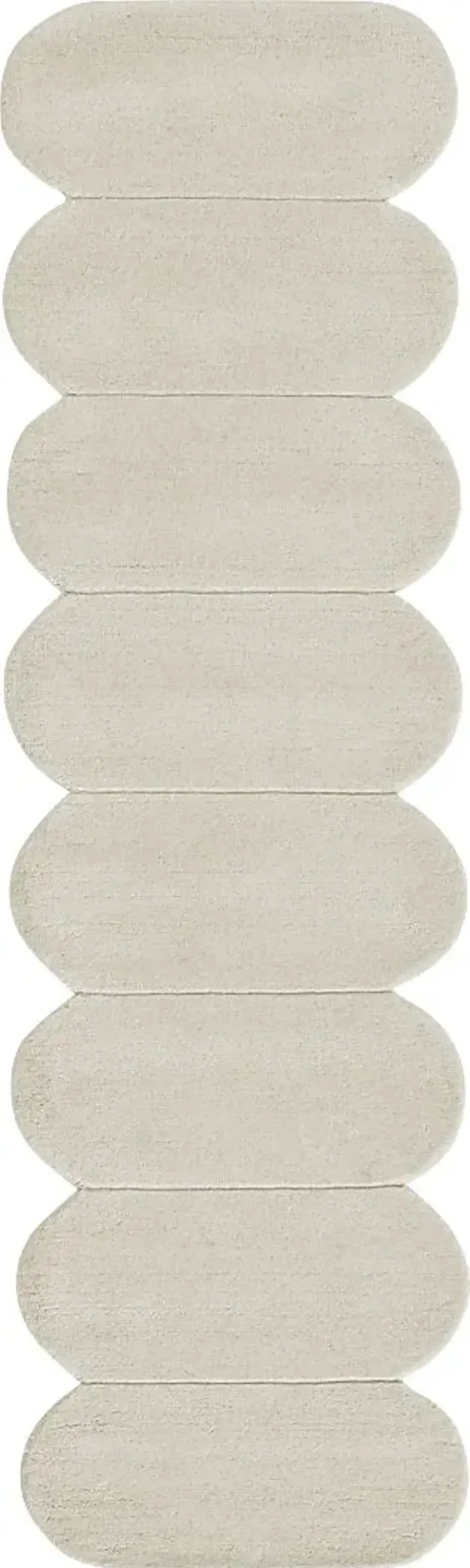 Roffinne Ivory 2'6 x 8' Runner Rug