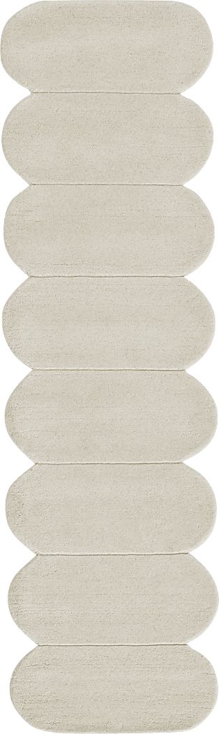 Roffinne Ivory 2'6 x 8' Runner Rug