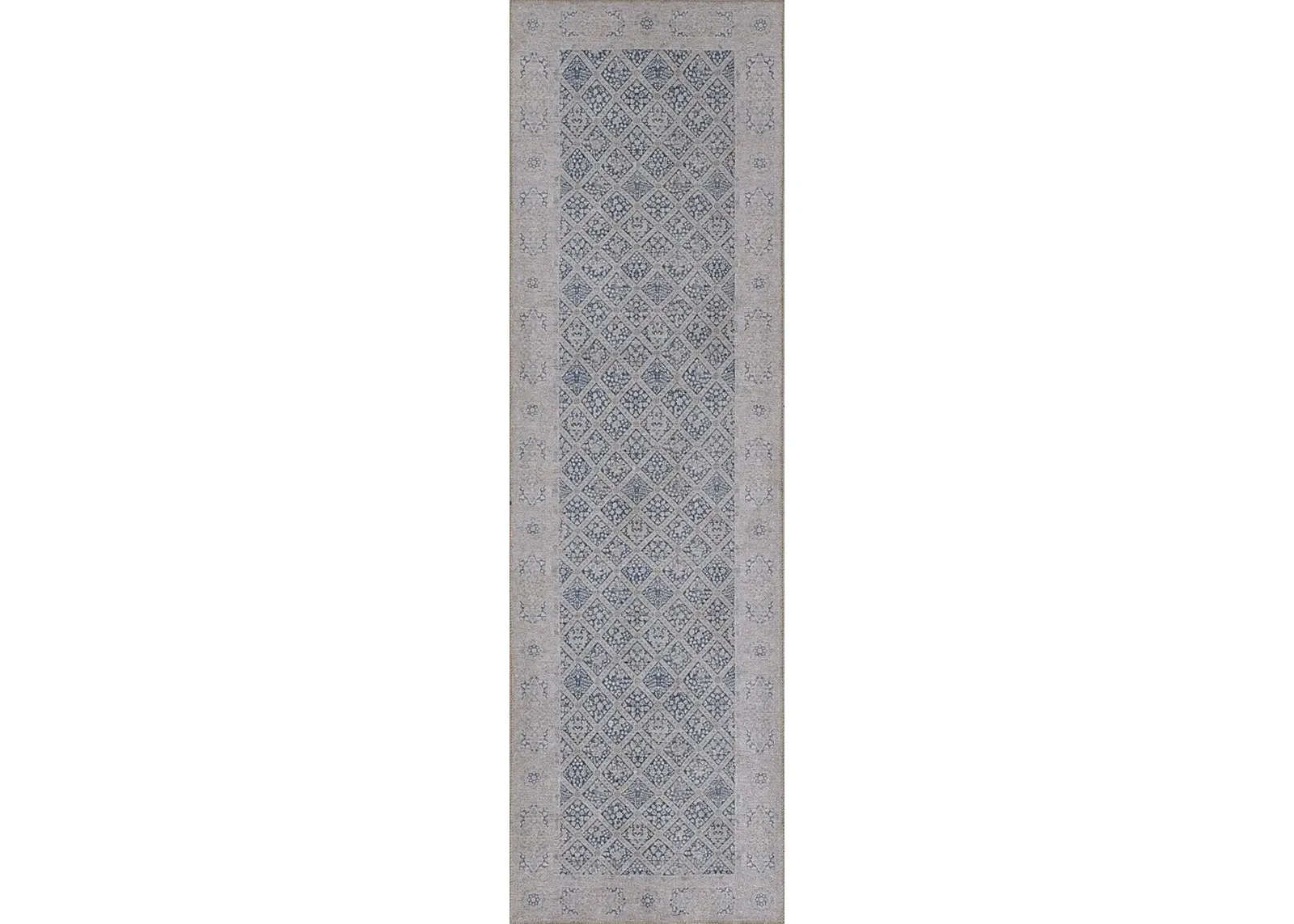 Brosseau Blue 2'3 x 7'6 Runner Rug