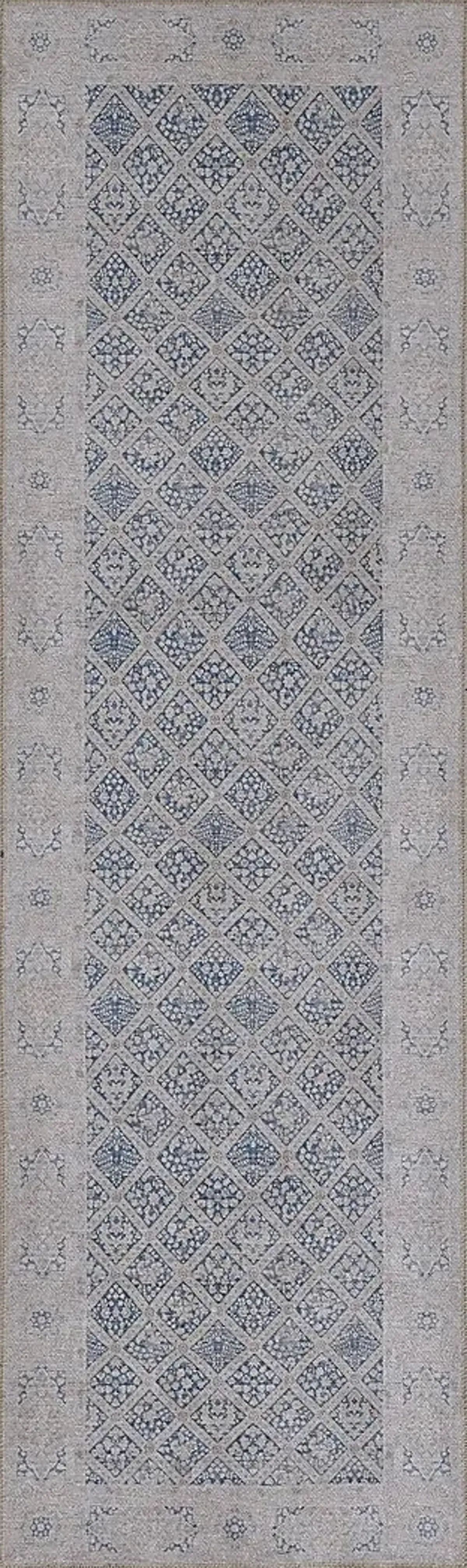 Brosseau Blue 2'3 x 7'6 Runner Rug