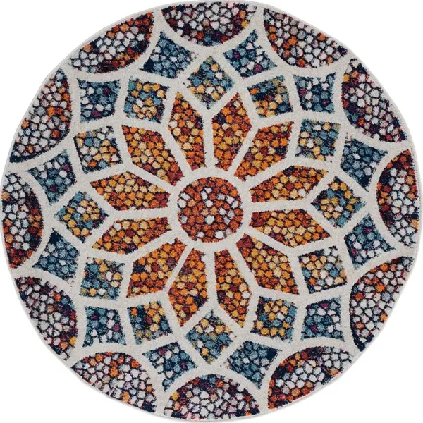 Sarkis Multi 4'4 Round Rug