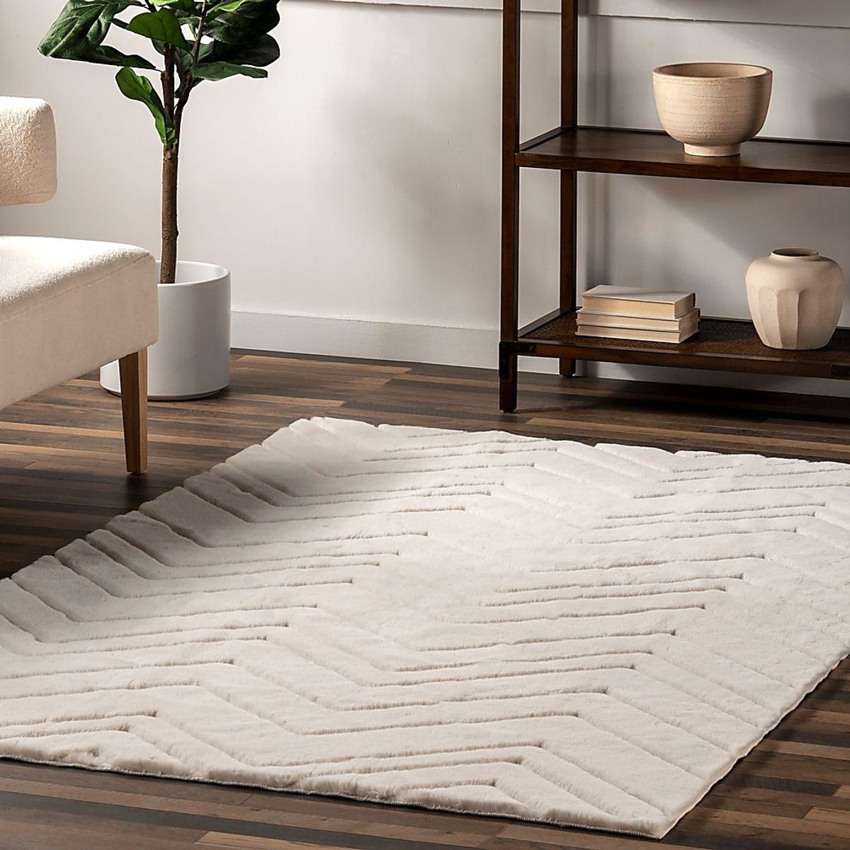 Tello Off White 2'6 x 8' Runner Rug