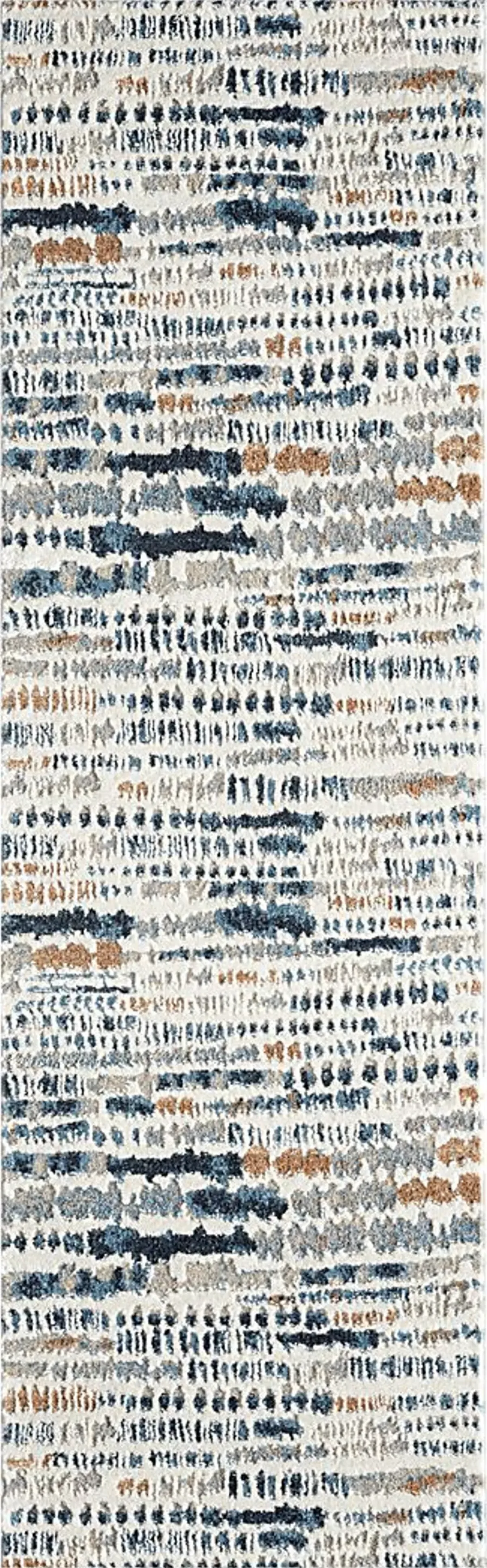 Evette Rios Basili Blue 2'2 x 7' Runner Rug