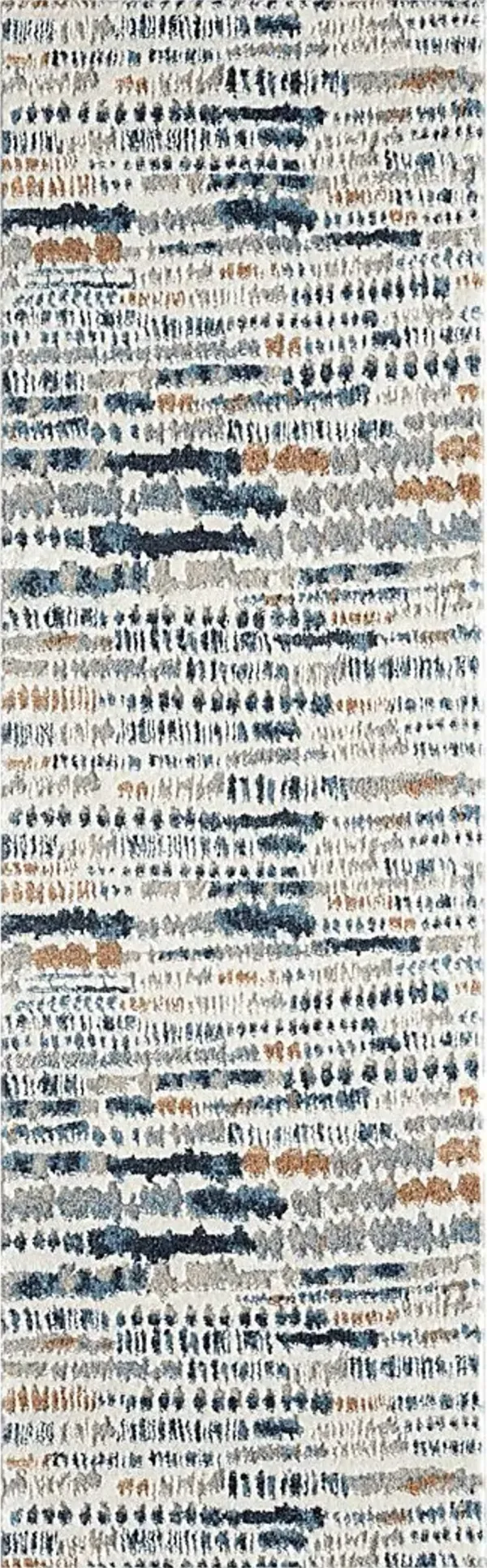 Evette Rios Basili Blue 2'2 x 7' Runner Rug