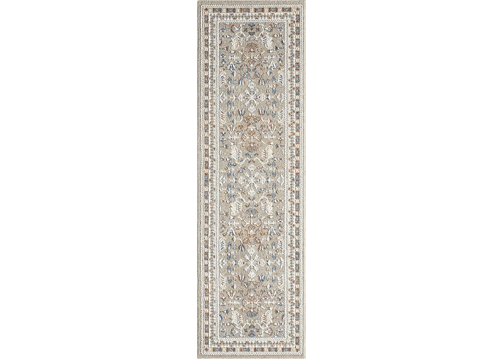 Evette Rios Jakue Rust 2'2 x 7' Runner Rug