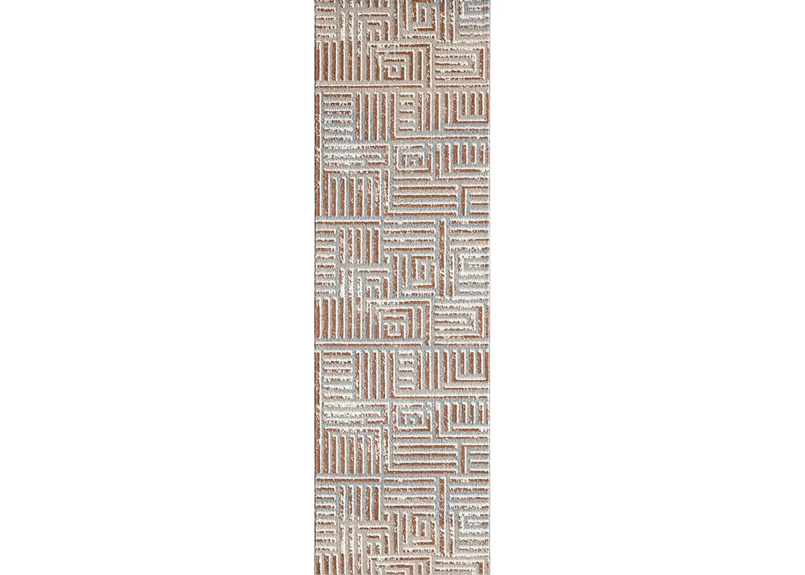 Evette Rios Udae Rust 2'2 x 7' Runner Rug