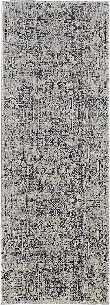 Dioriye Gray 2'6 x 10' Runner Rug