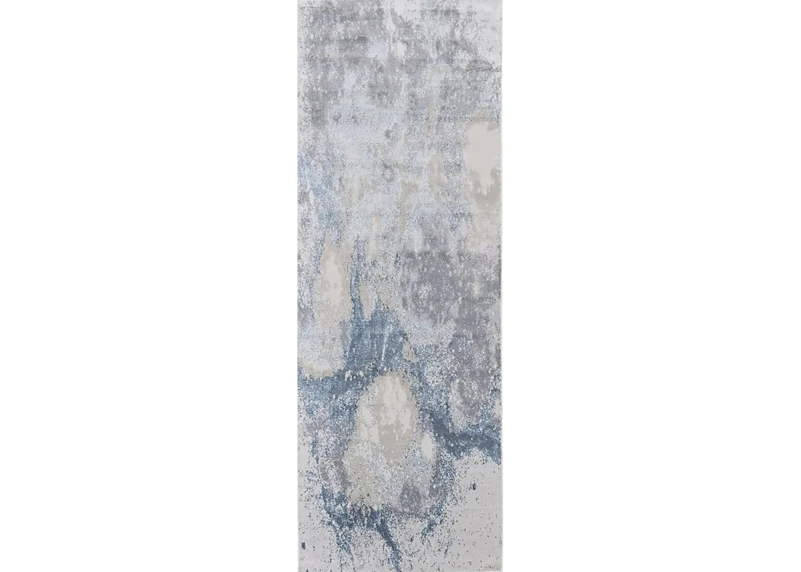 Vaves Blue 2'10 x 7'10 Runner Rug