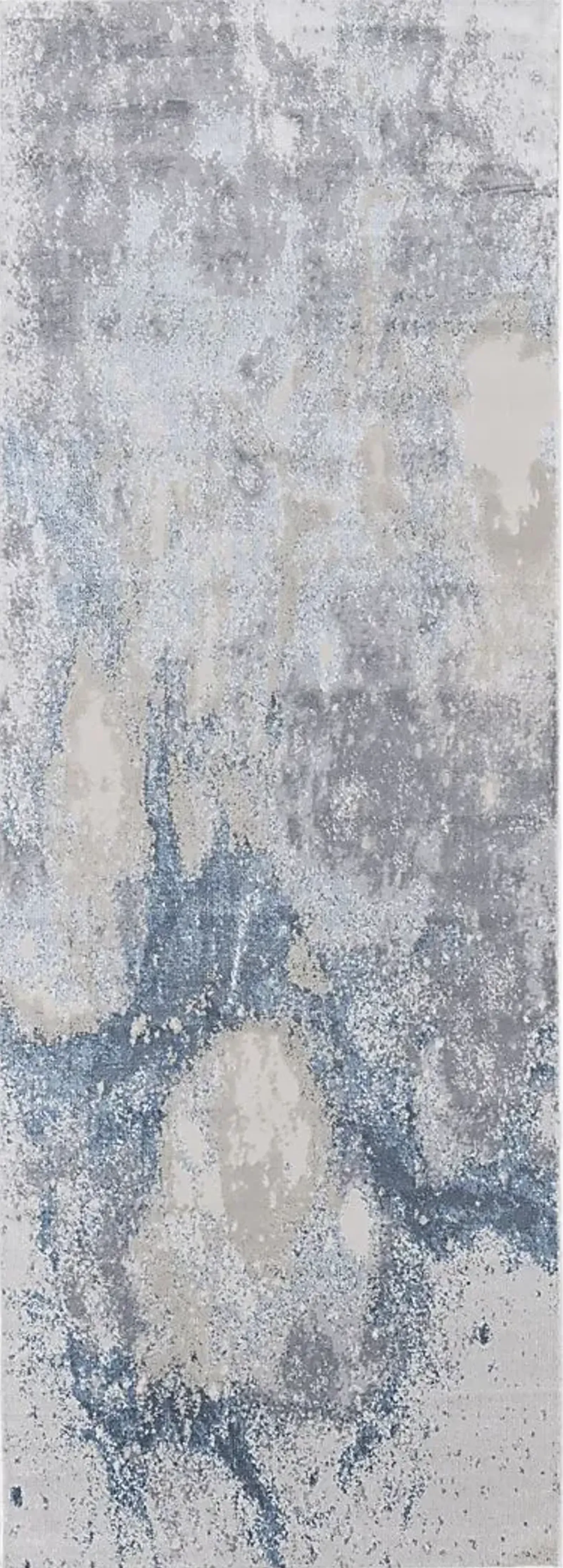 Vaves Blue 2'10 x 7'10 Runner Rug