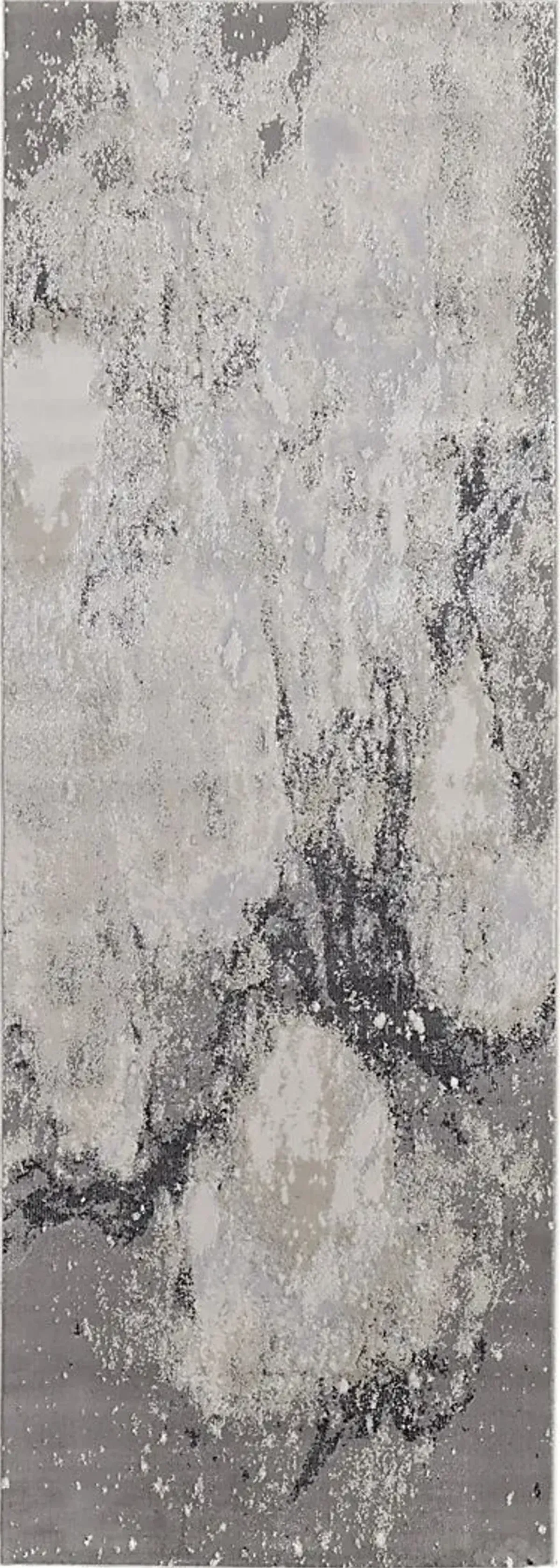 Vaves Gray 2'10 x 7'10 Runner Rug