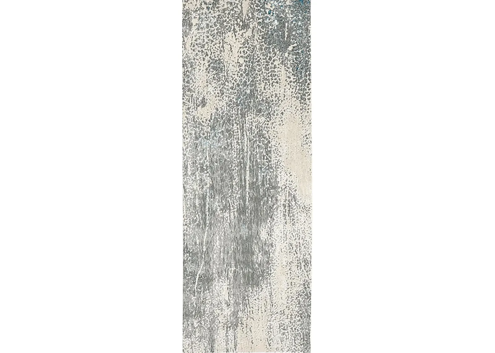 Bloomslam Gray 2'10 x 7'10 Runner Rug