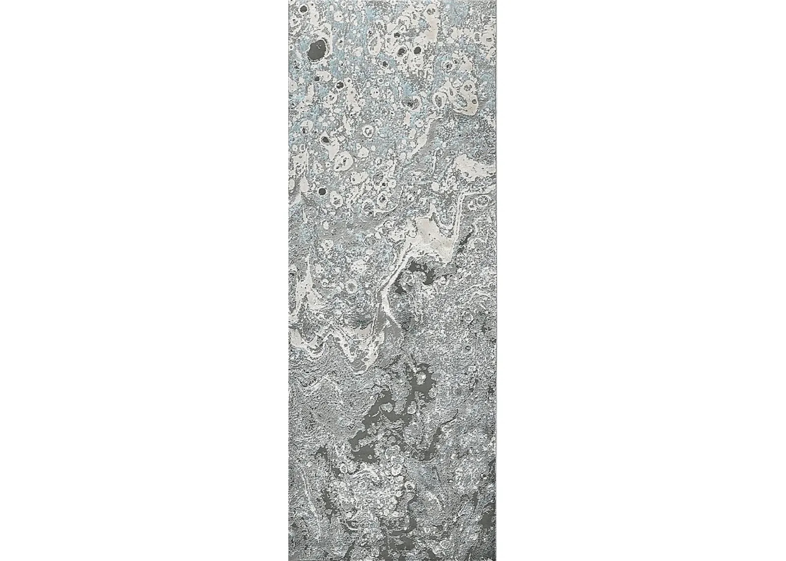 Lavalpool Gray 2'10 x 7'10 Runner Rug