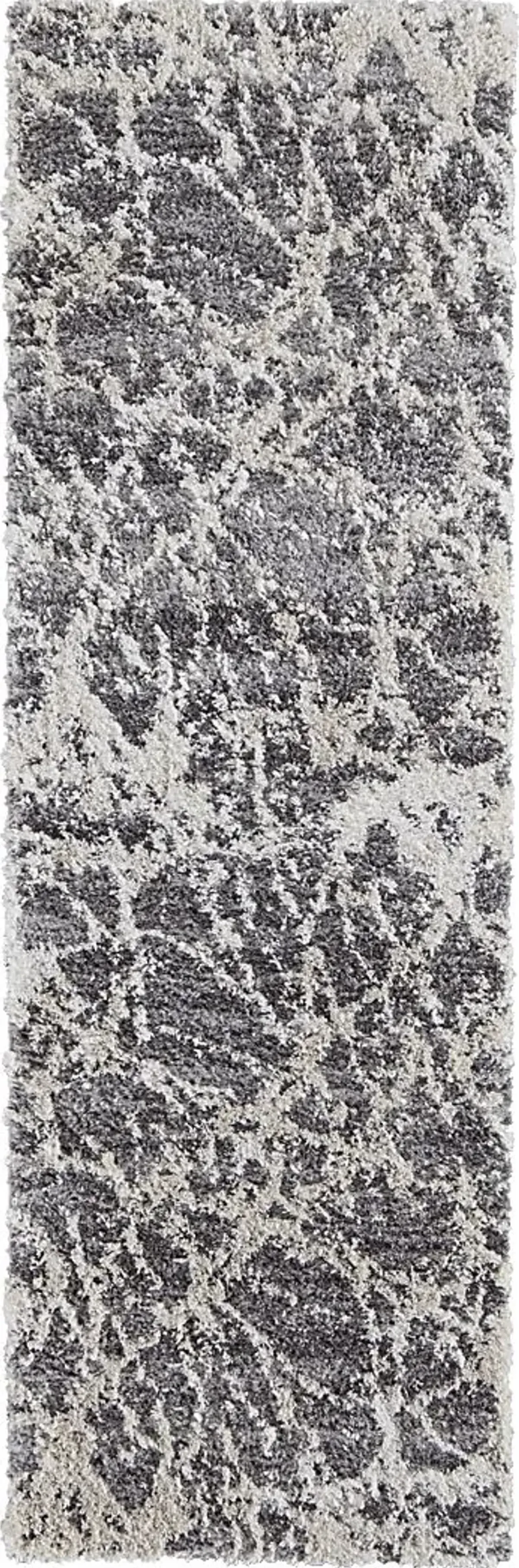 Shimira Gray 2'6 x 8' Runner Rug