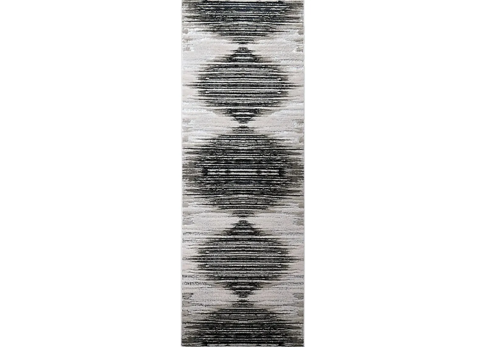 Aera Black 2'10 x 7'10 Runner Rug