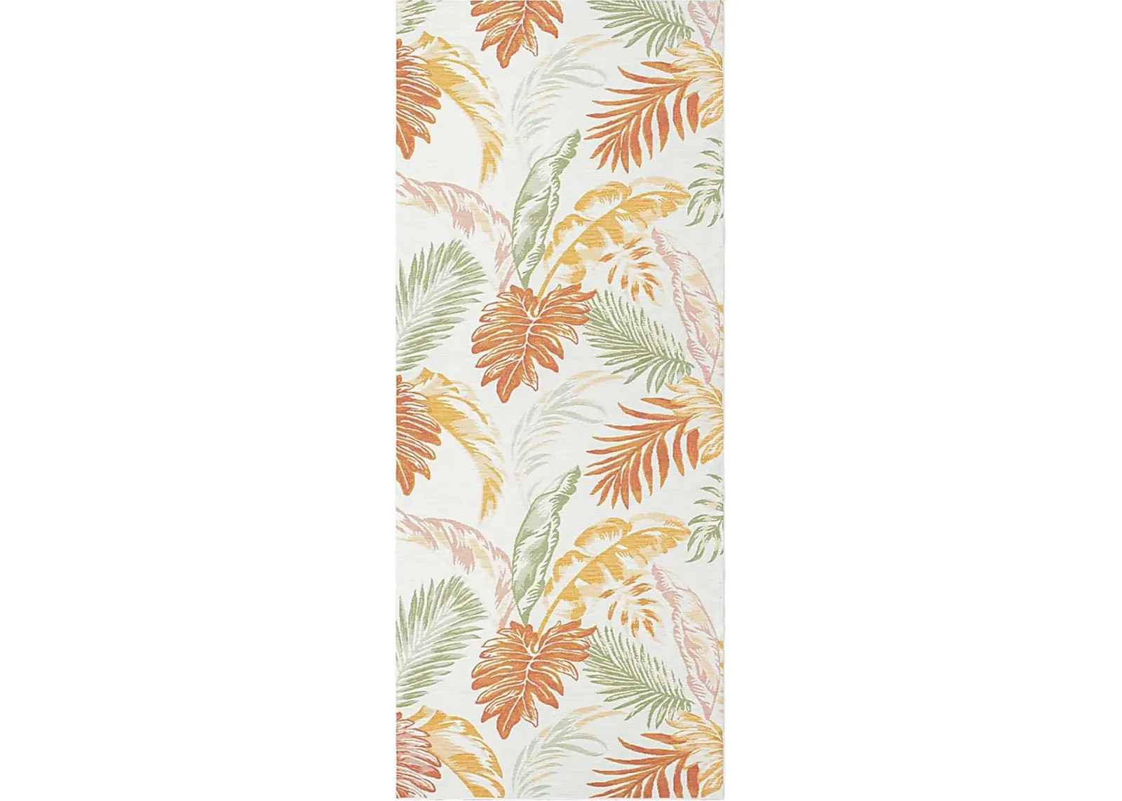 Kakay Bay Orange 2' x 8' Indoor/Outdoor Runner Rug