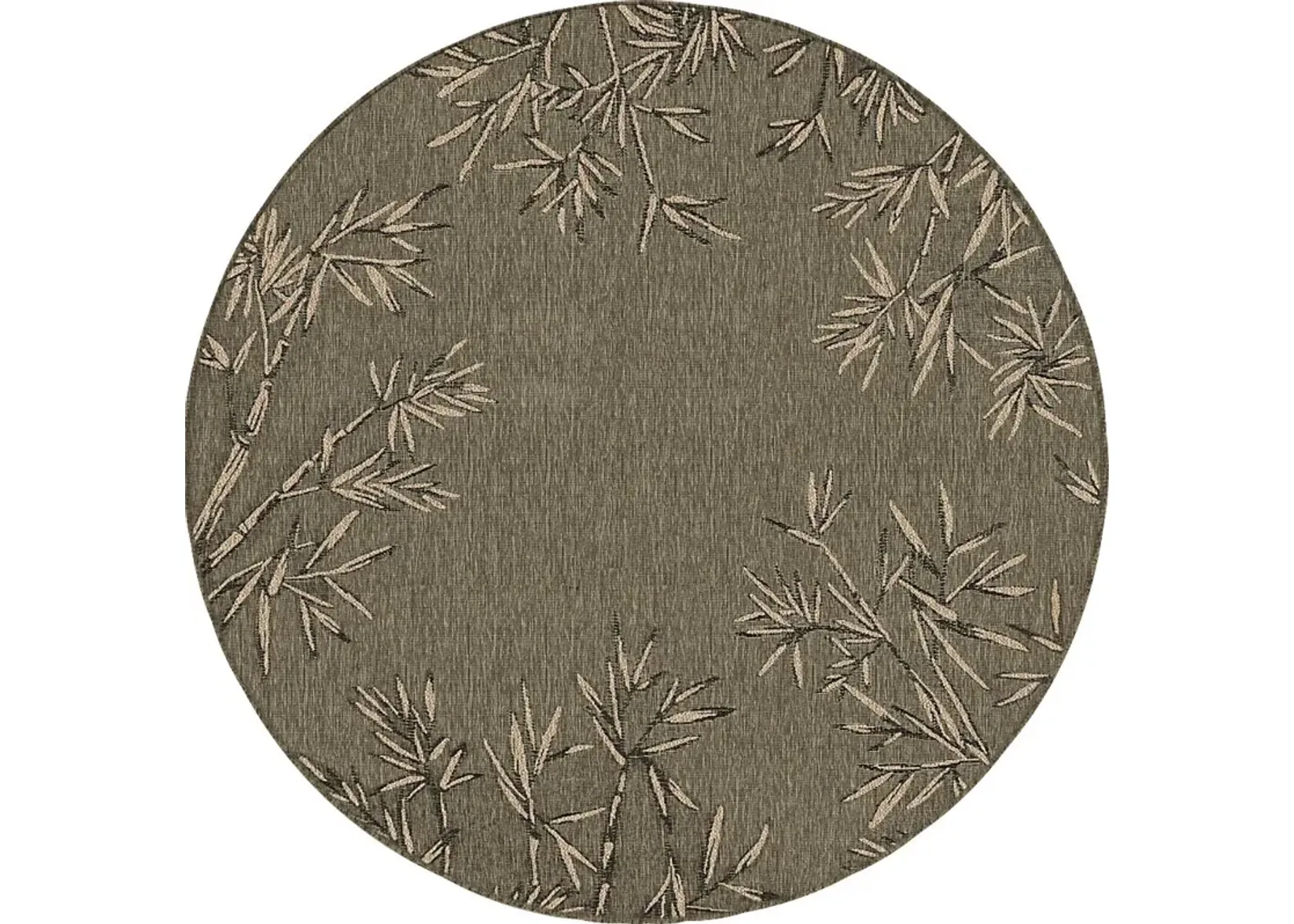 Montdover Green 7'10 Round Indoor/Outdoor Rug