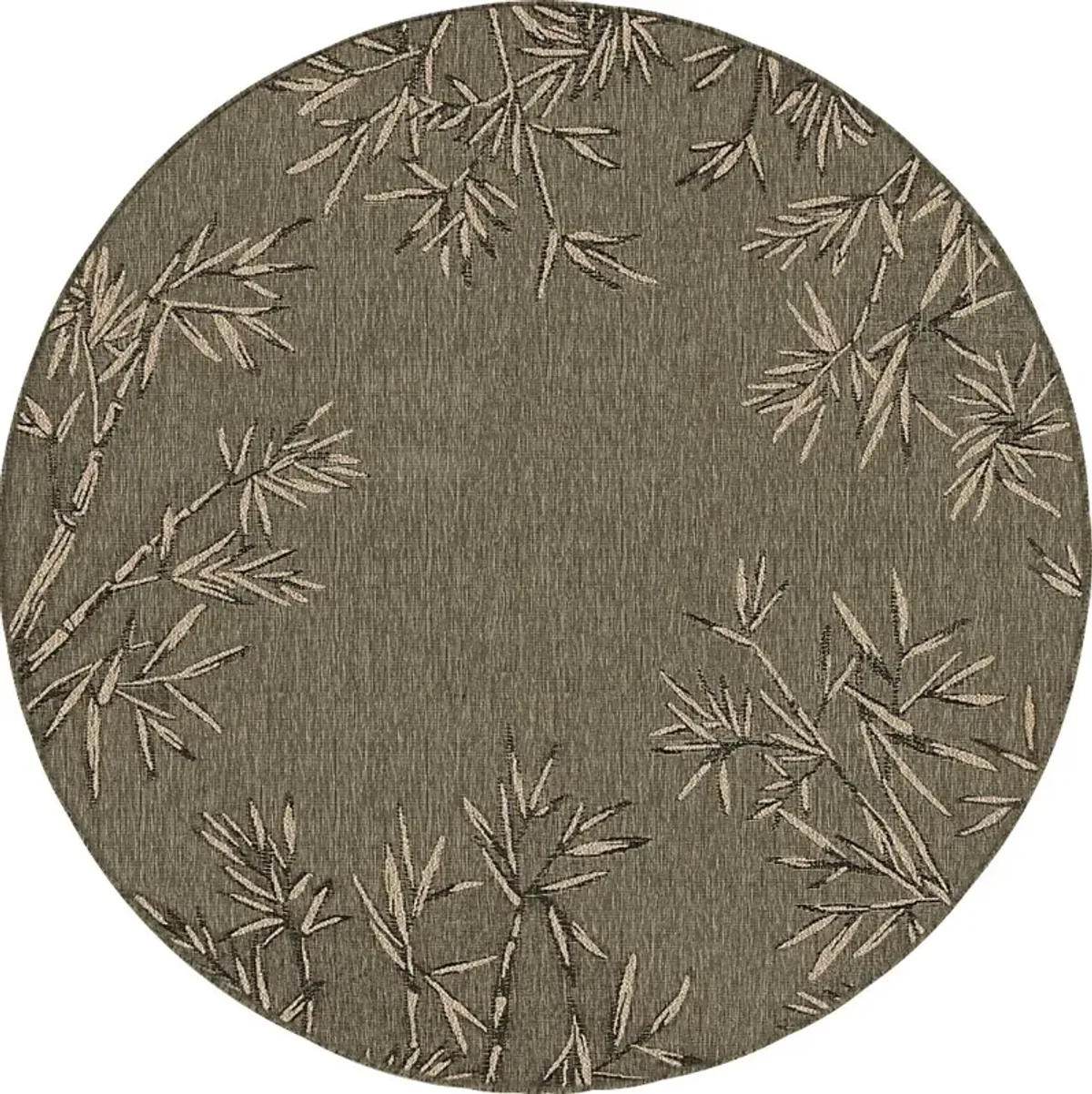 Montdover Green 7'10 Round Indoor/Outdoor Rug