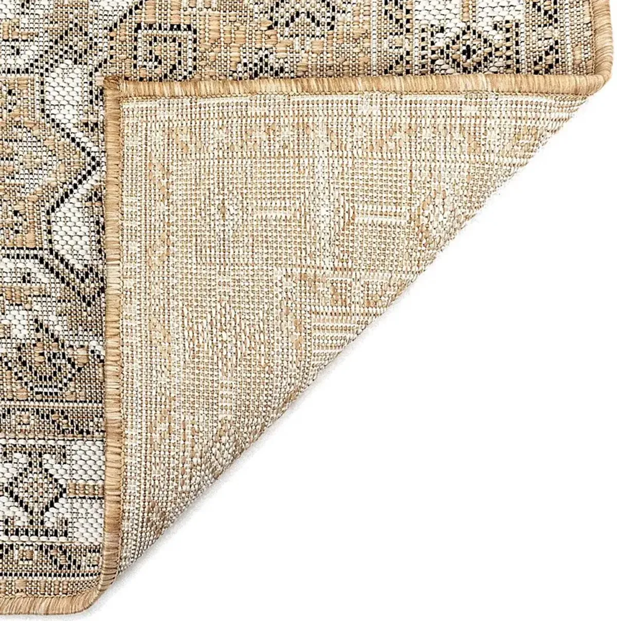 Bannigan Natural 7'10 Square Indoor/Outdoor Rug