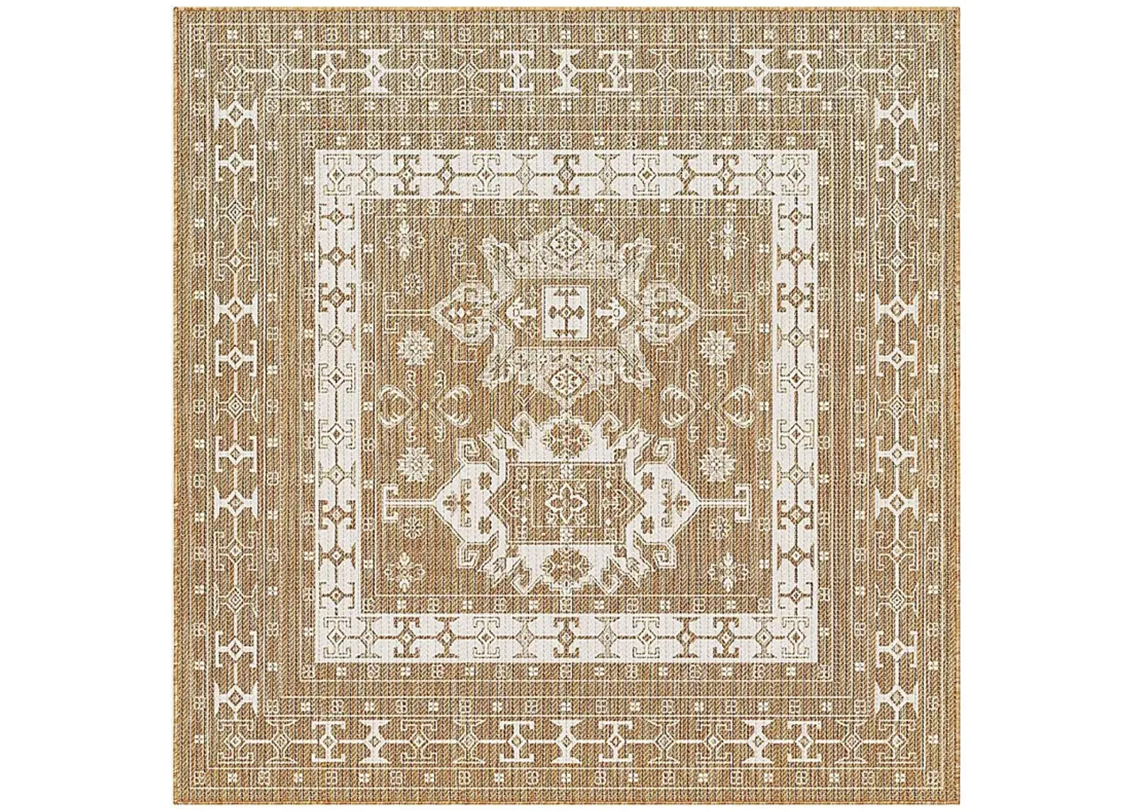 Bannigan Natural 7'10 Square Indoor/Outdoor Rug