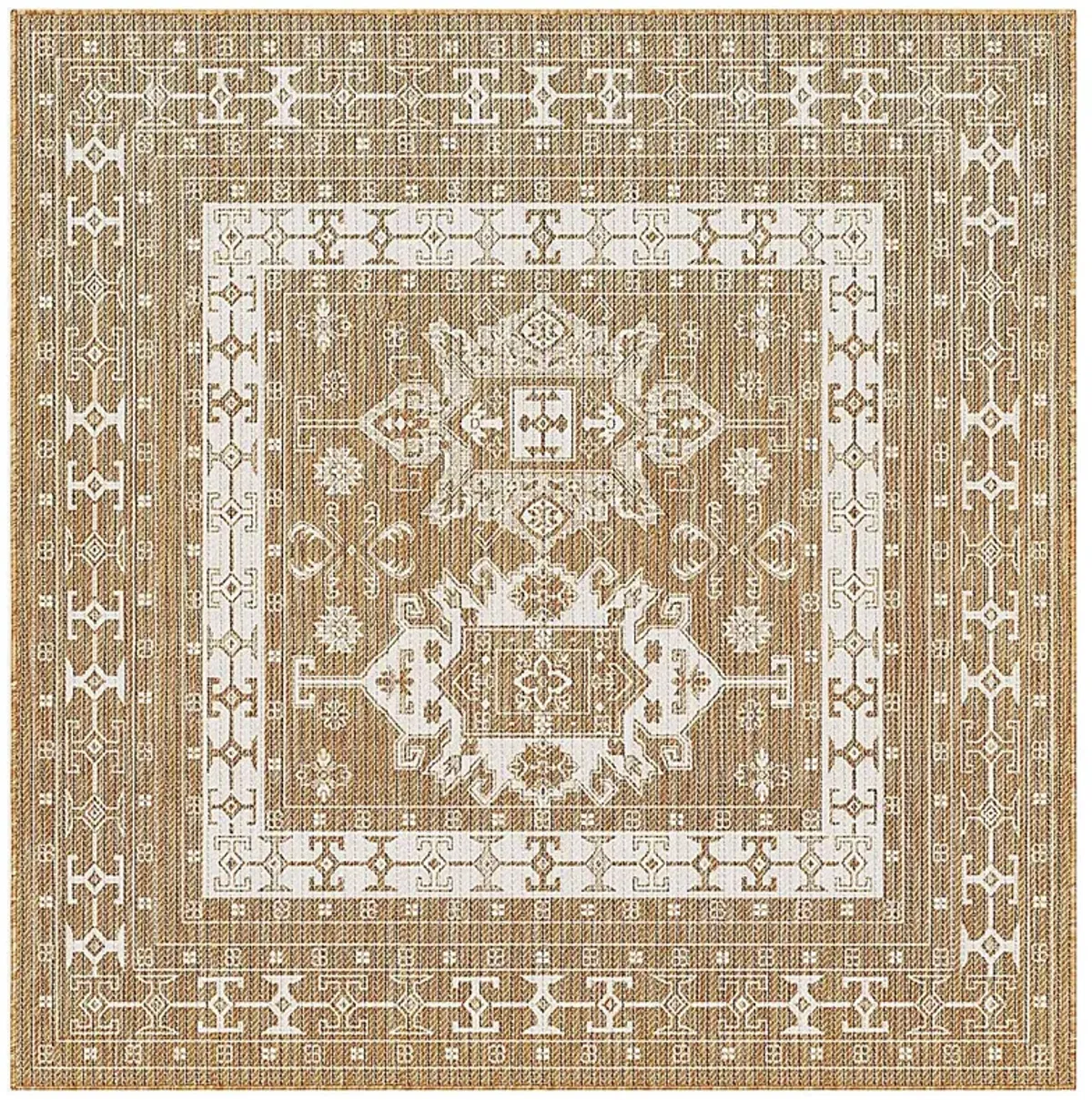 Bannigan Natural 7'10 Square Indoor/Outdoor Rug