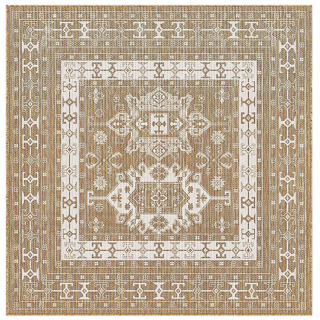 Bannigan Natural 7'10 Square Indoor/Outdoor Rug