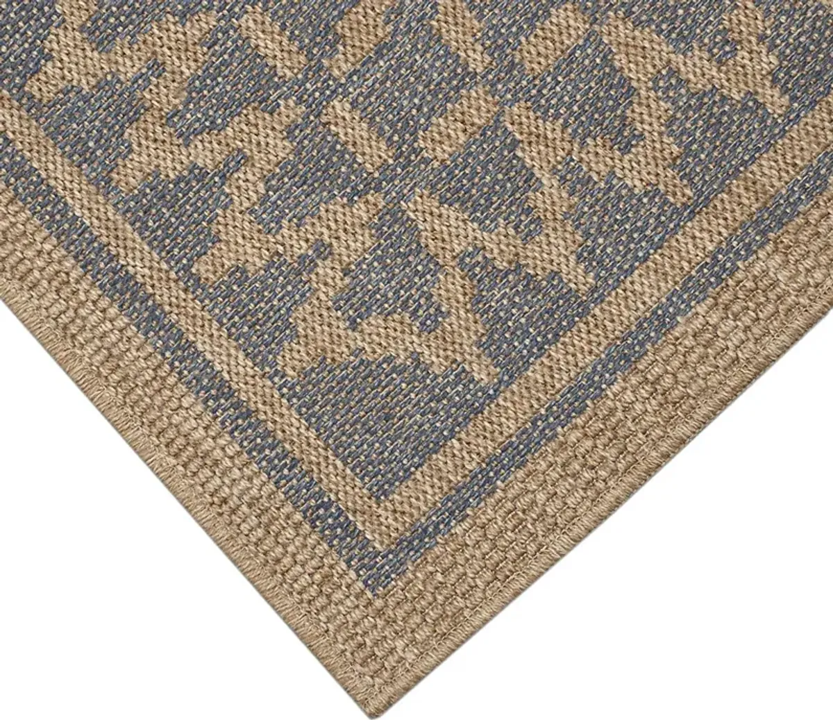 Coosaw Navy 7'10 Square Indoor/Outdoor Rug