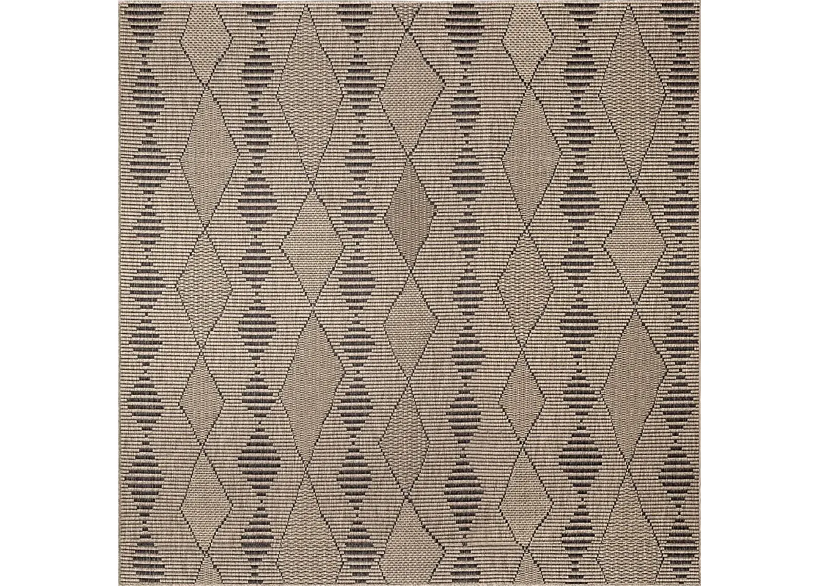 Kinacol Taupe 7'10 Square Indoor/Outdoor Rug