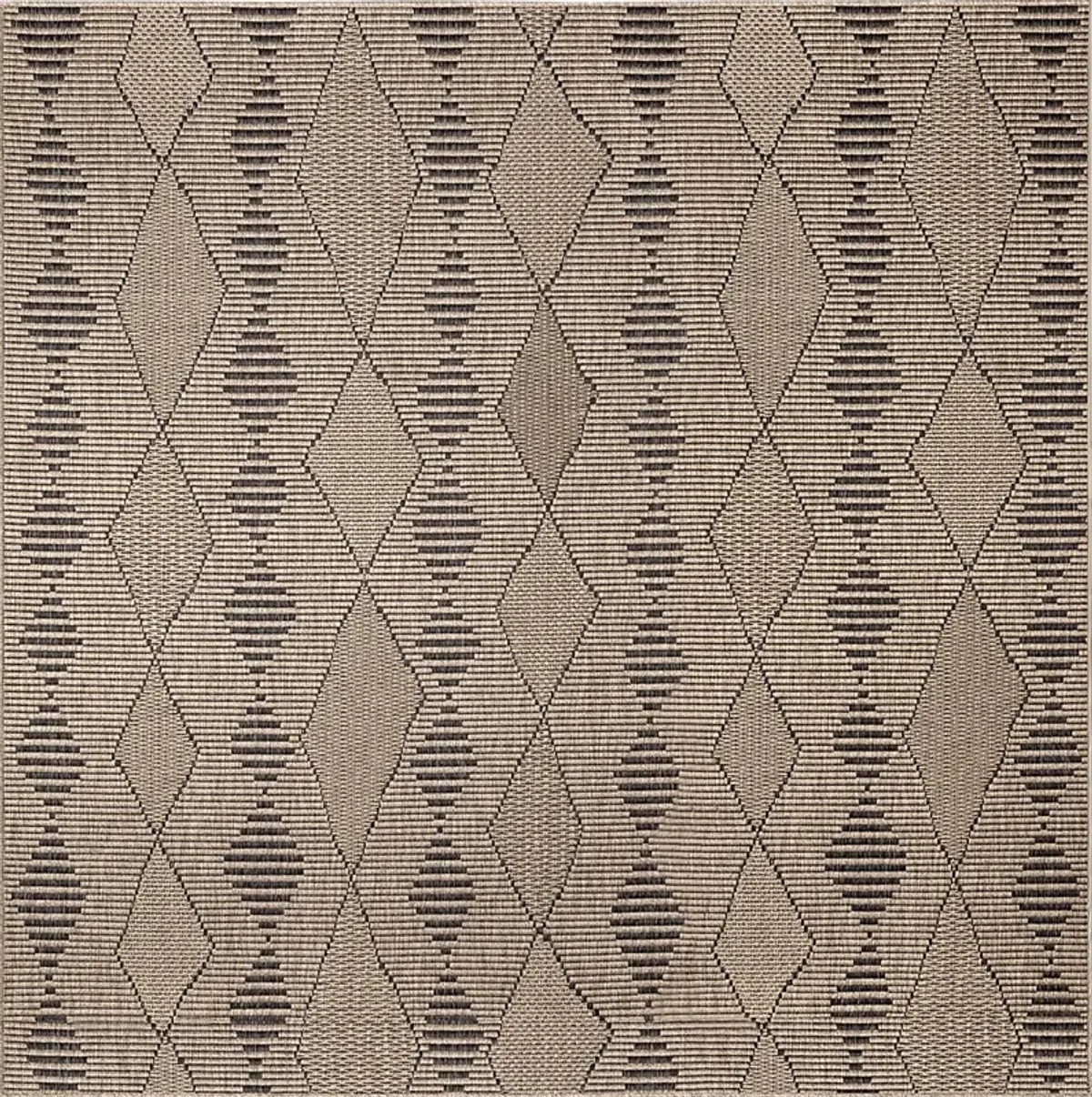 Kinacol Taupe 7'10 Square Indoor/Outdoor Rug