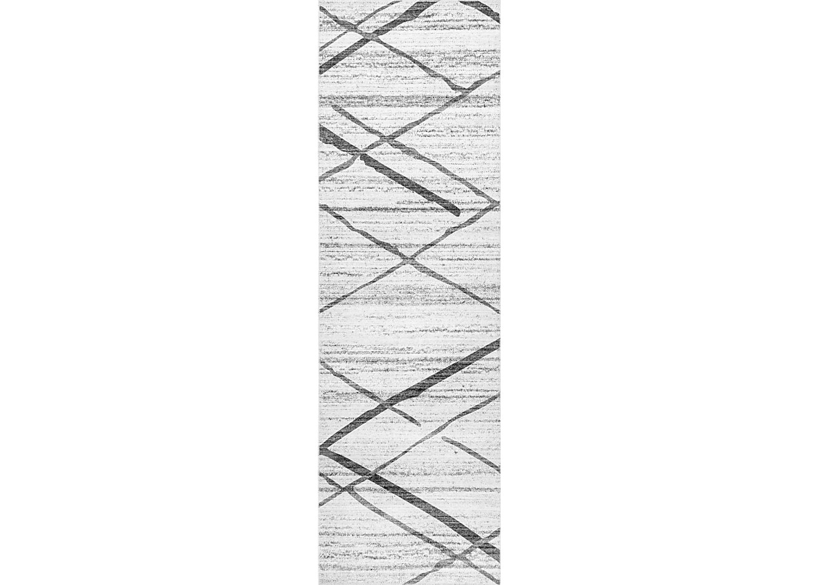 Lastur Light Gray 2'6 x 8' Rug