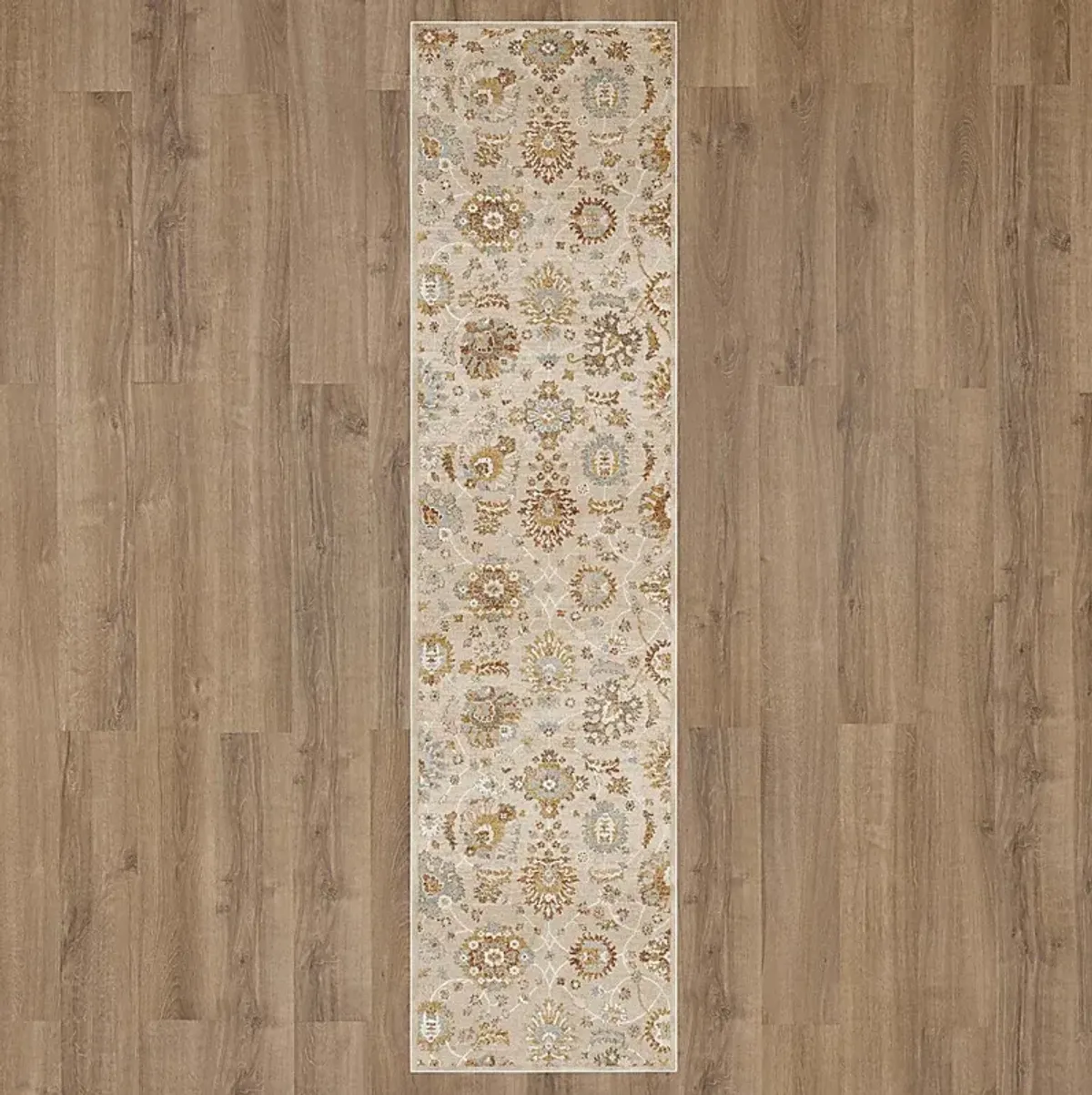 Briman Beige 2'6 x 10' Runner Rug