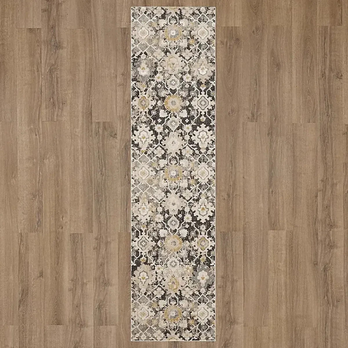 Tamwick Gray 2'6 x 10' Runner Rug