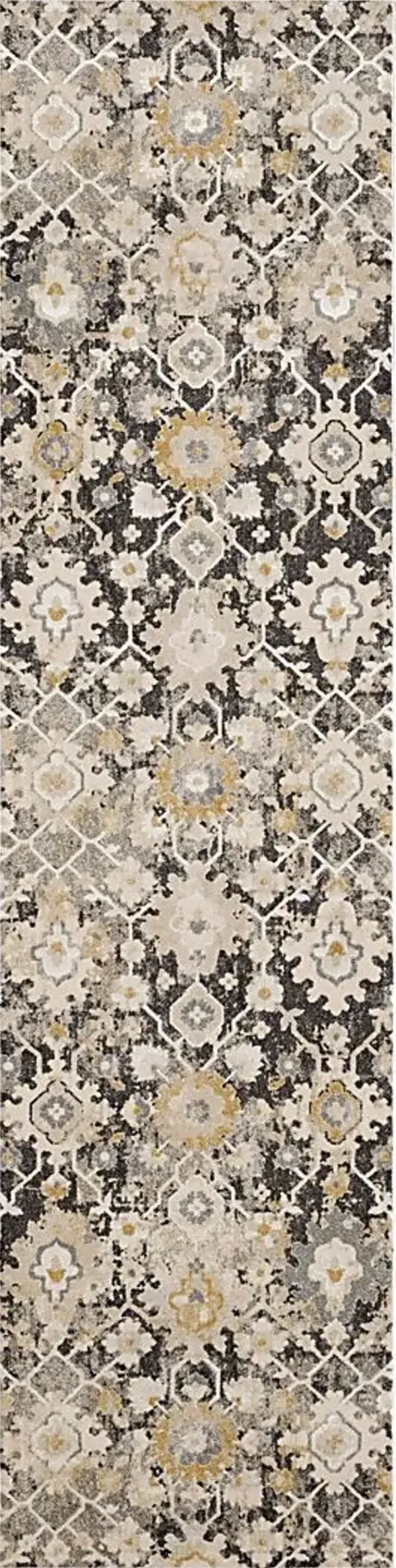 Tamwick Gray 2'6 x 10' Runner Rug