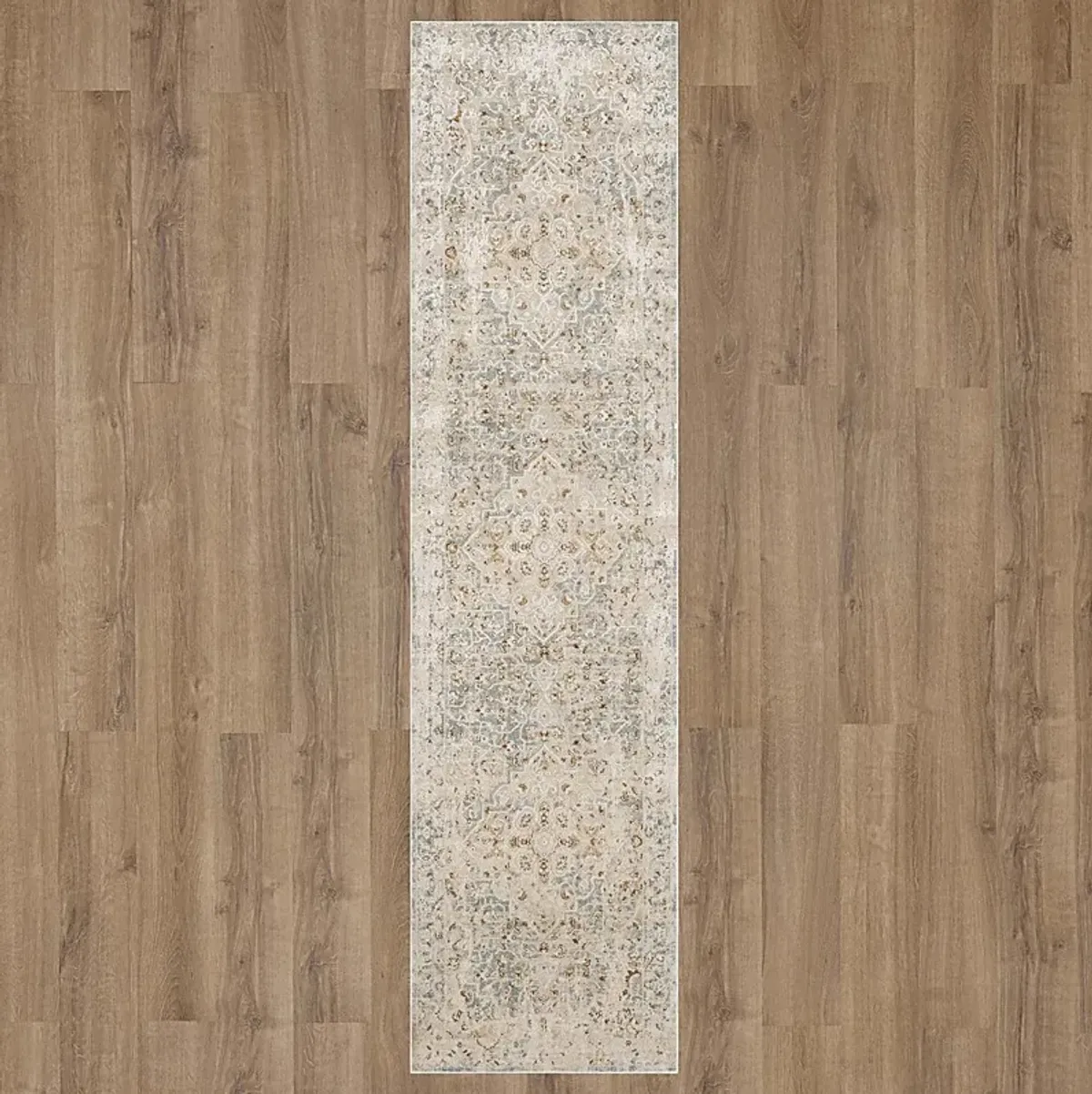 Roxfield Blue 2'6 x 10' Runner Rug