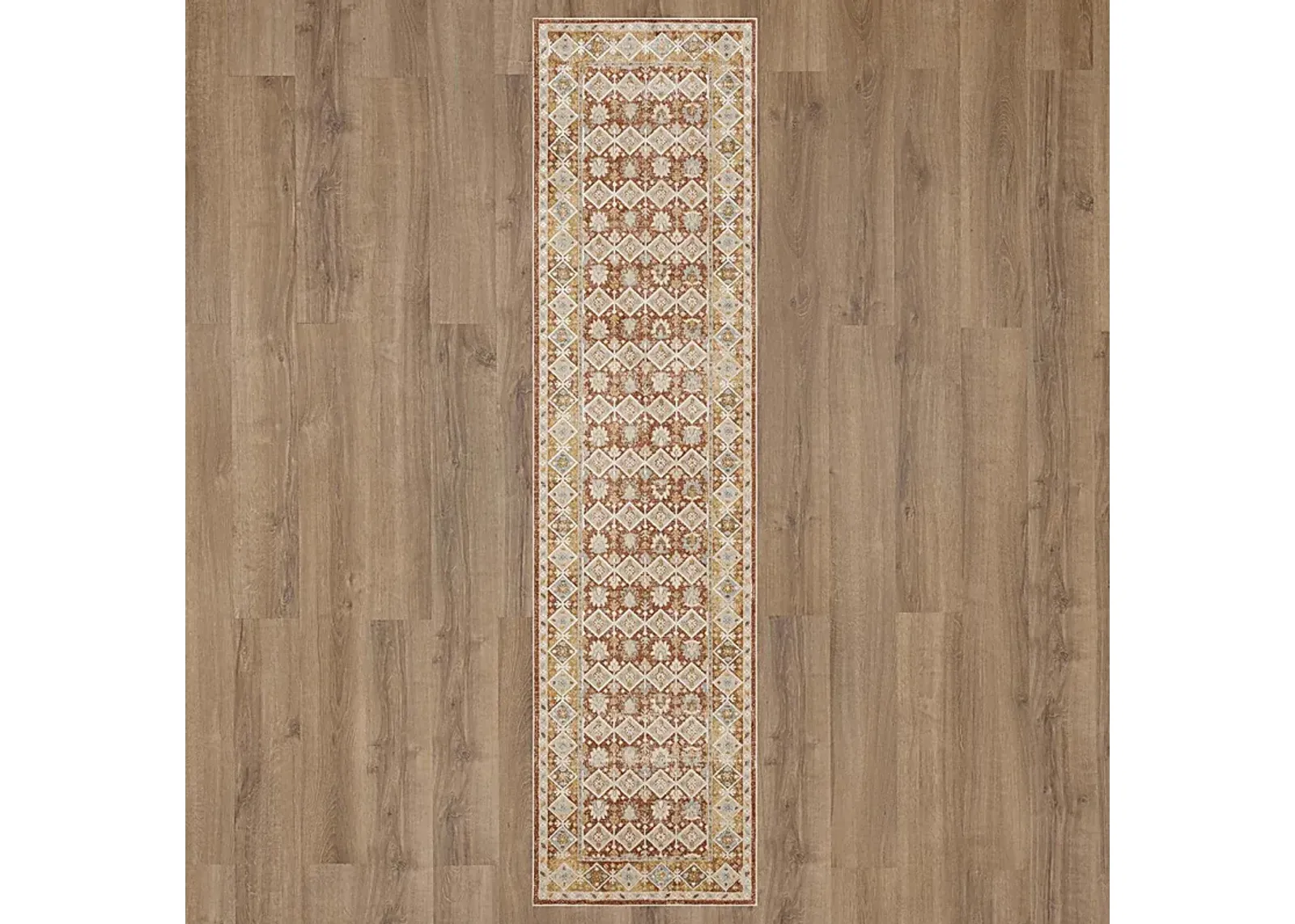 Sandwe Terracotta 2'6 x 10' Runner Rug