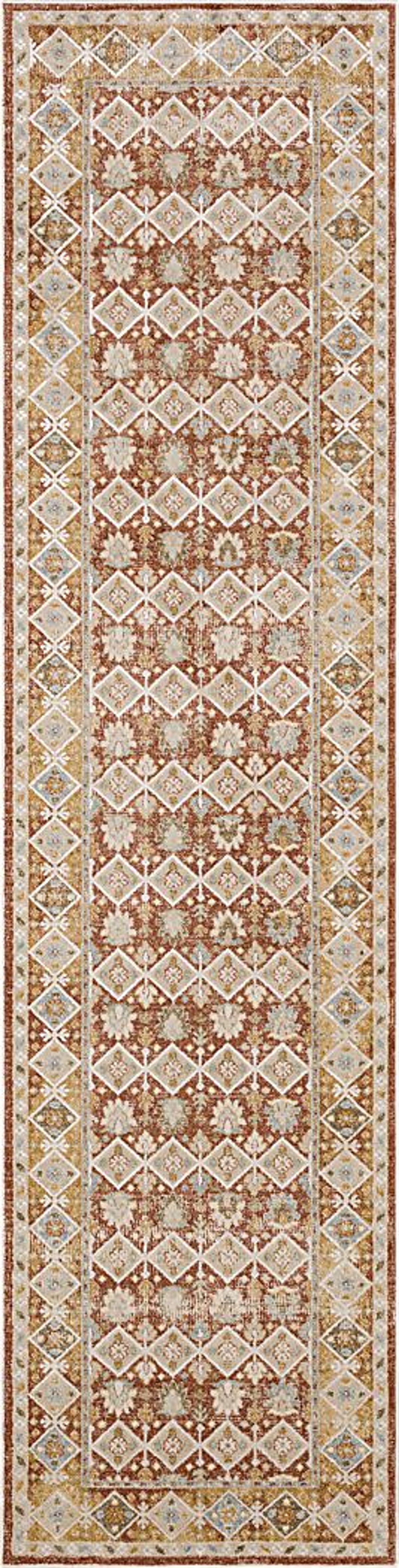 Sandwe Terracotta 2'6 x 10' Runner Rug