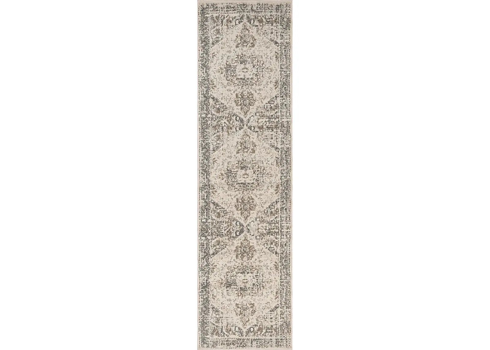 Marllan Beige 2'7 x 10' Runner Rug