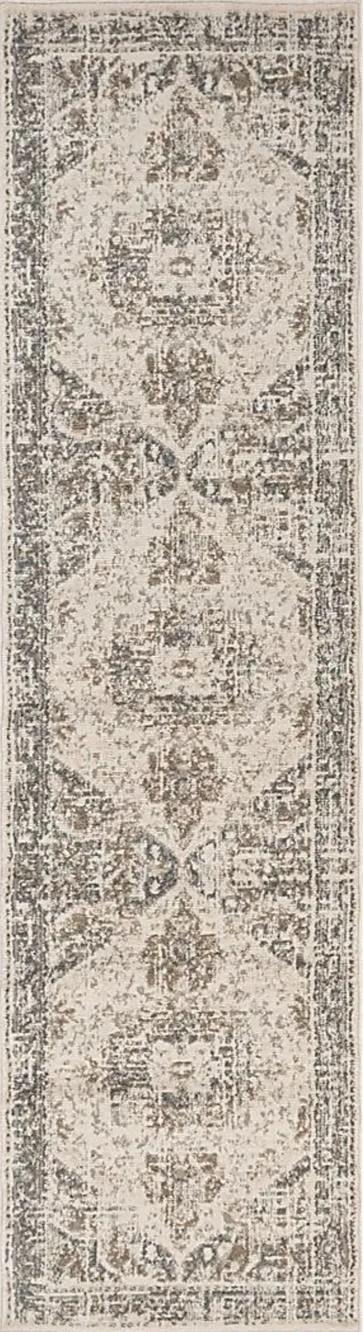 Marllan Beige 2'7 x 10' Runner Rug