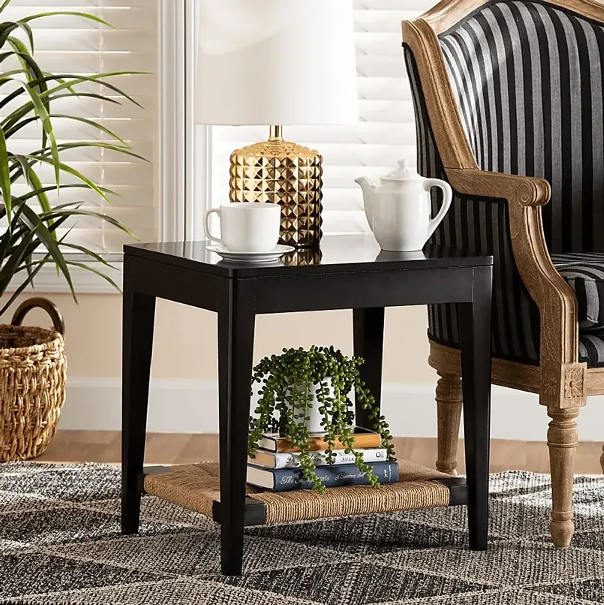 Sagghill Black End Table