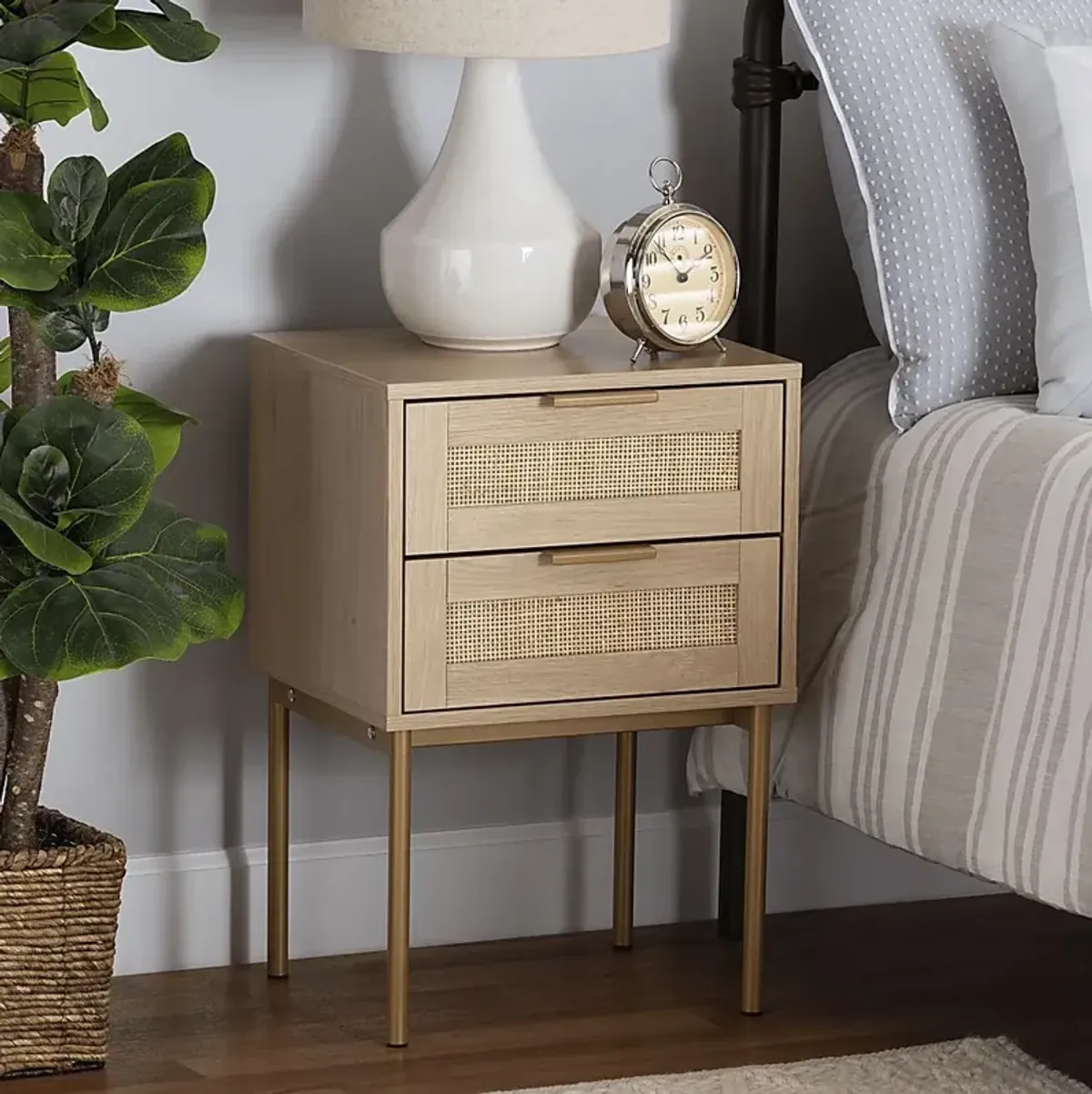 Cochins Light Brown End Table