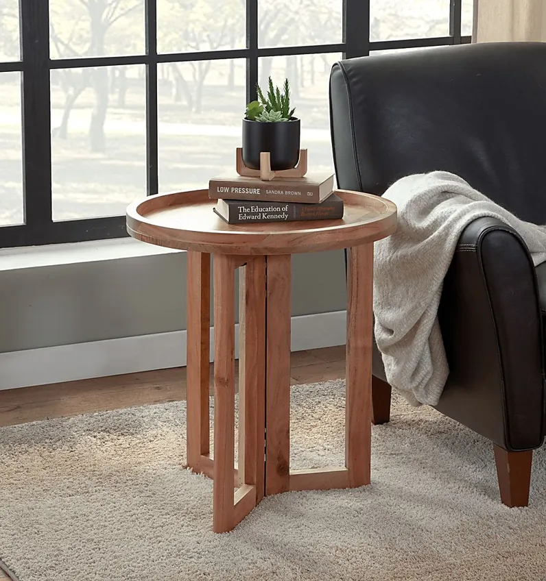 Alkae Brown End Table