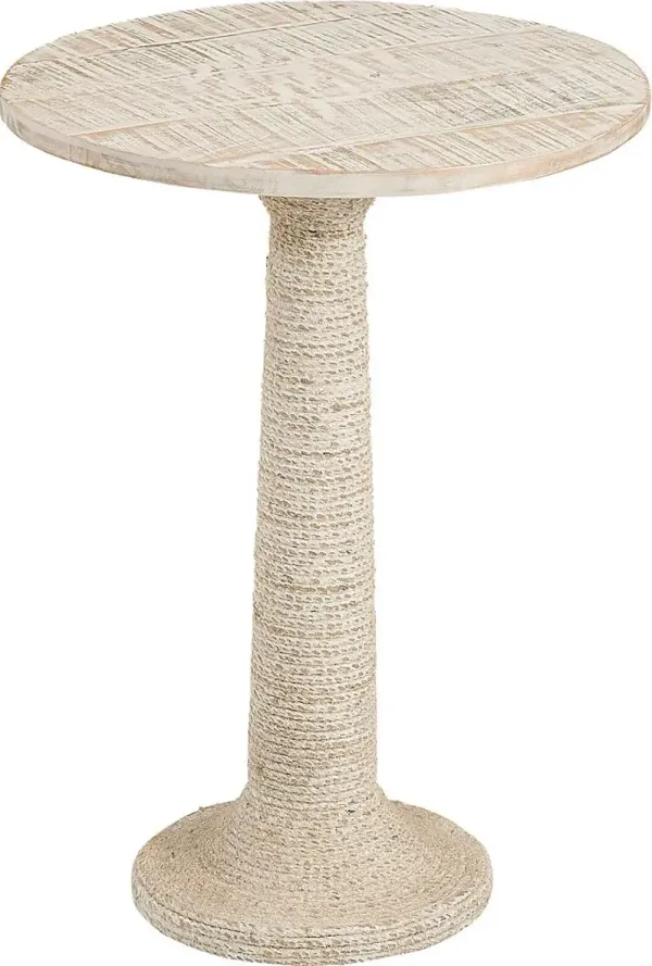 Balme White End Table