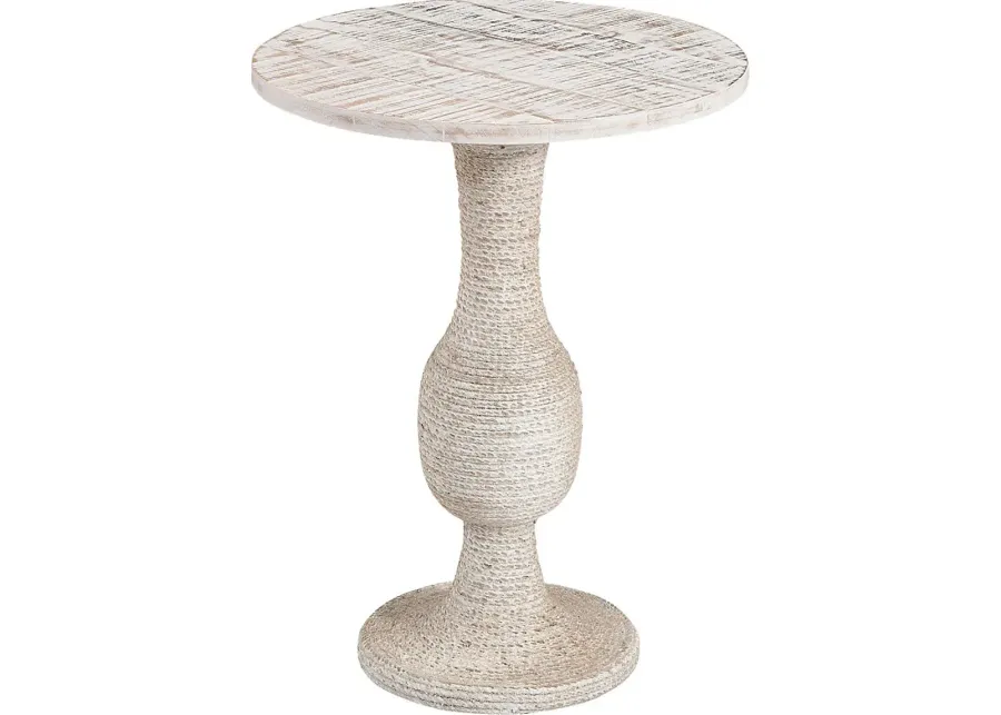 Bernal White End Table