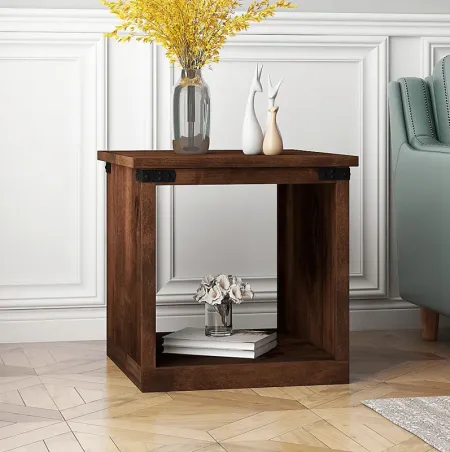 Wapegue Brown End Table