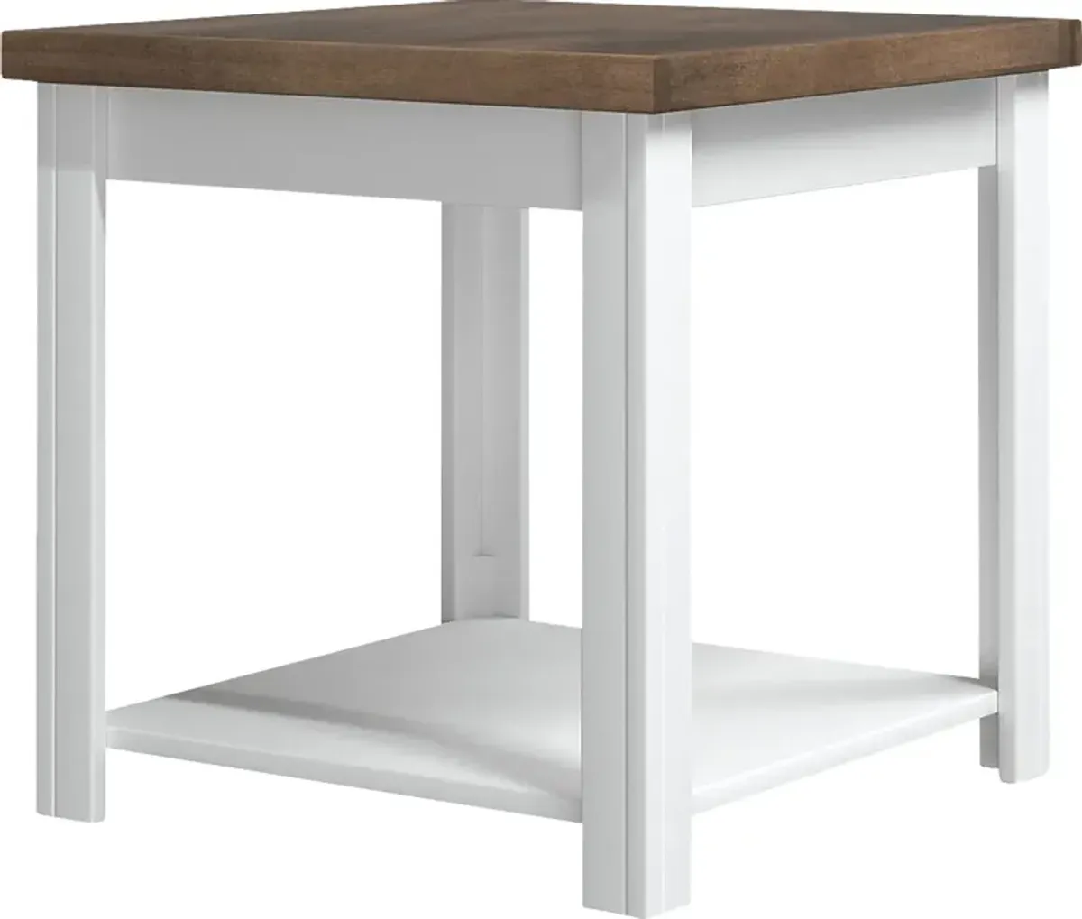 Trisano White End Table