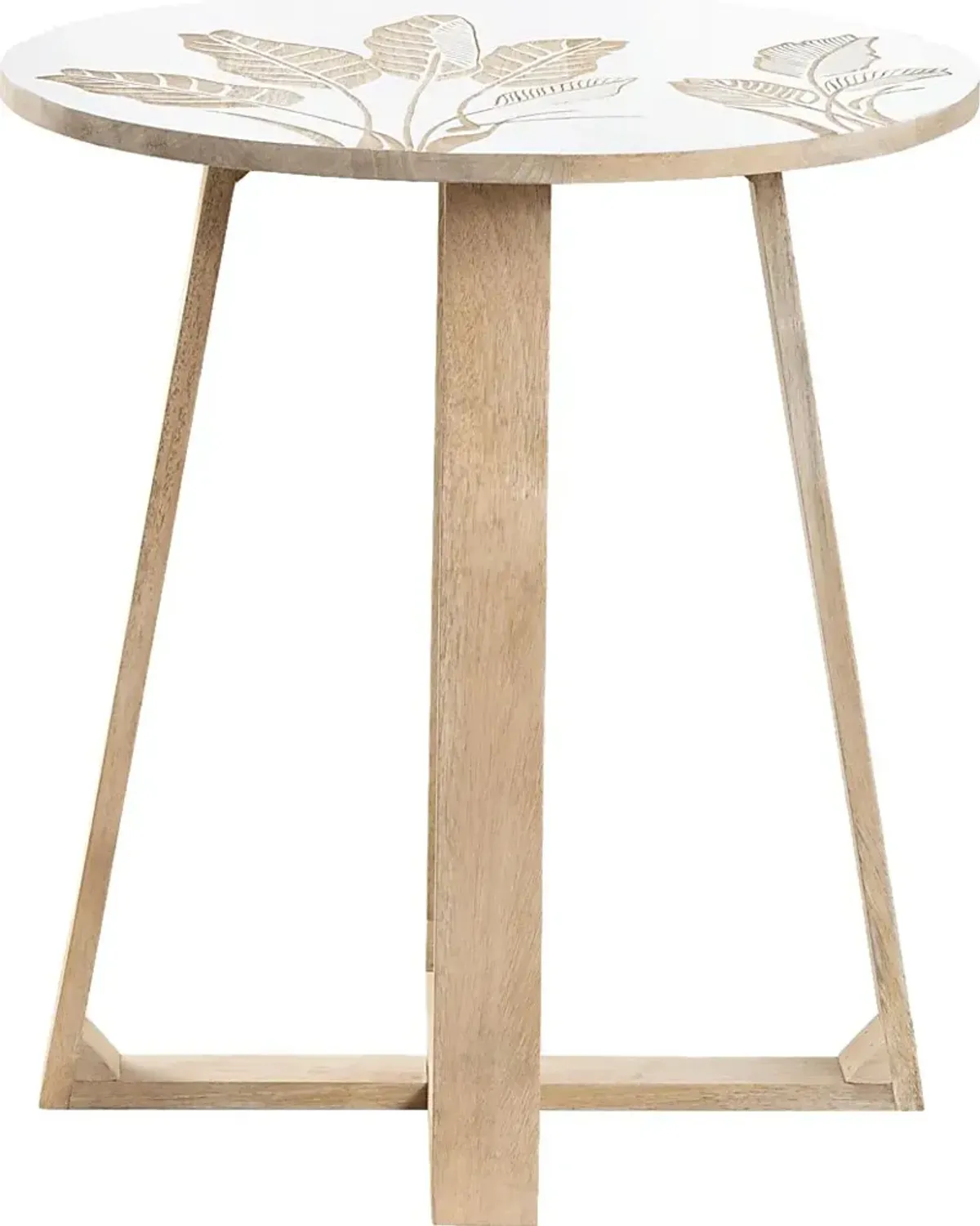 Monahan White End Table