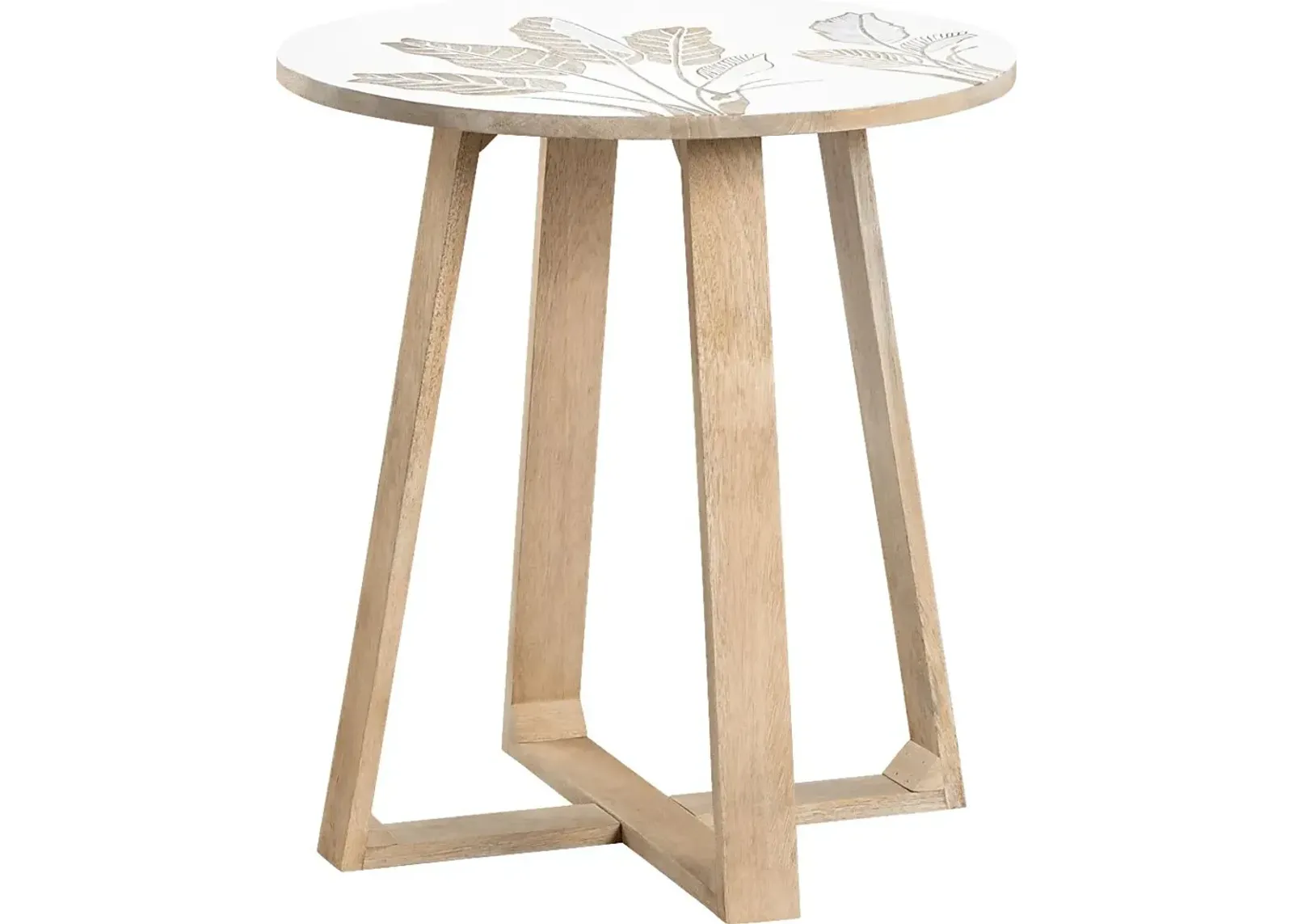 Monahan White End Table