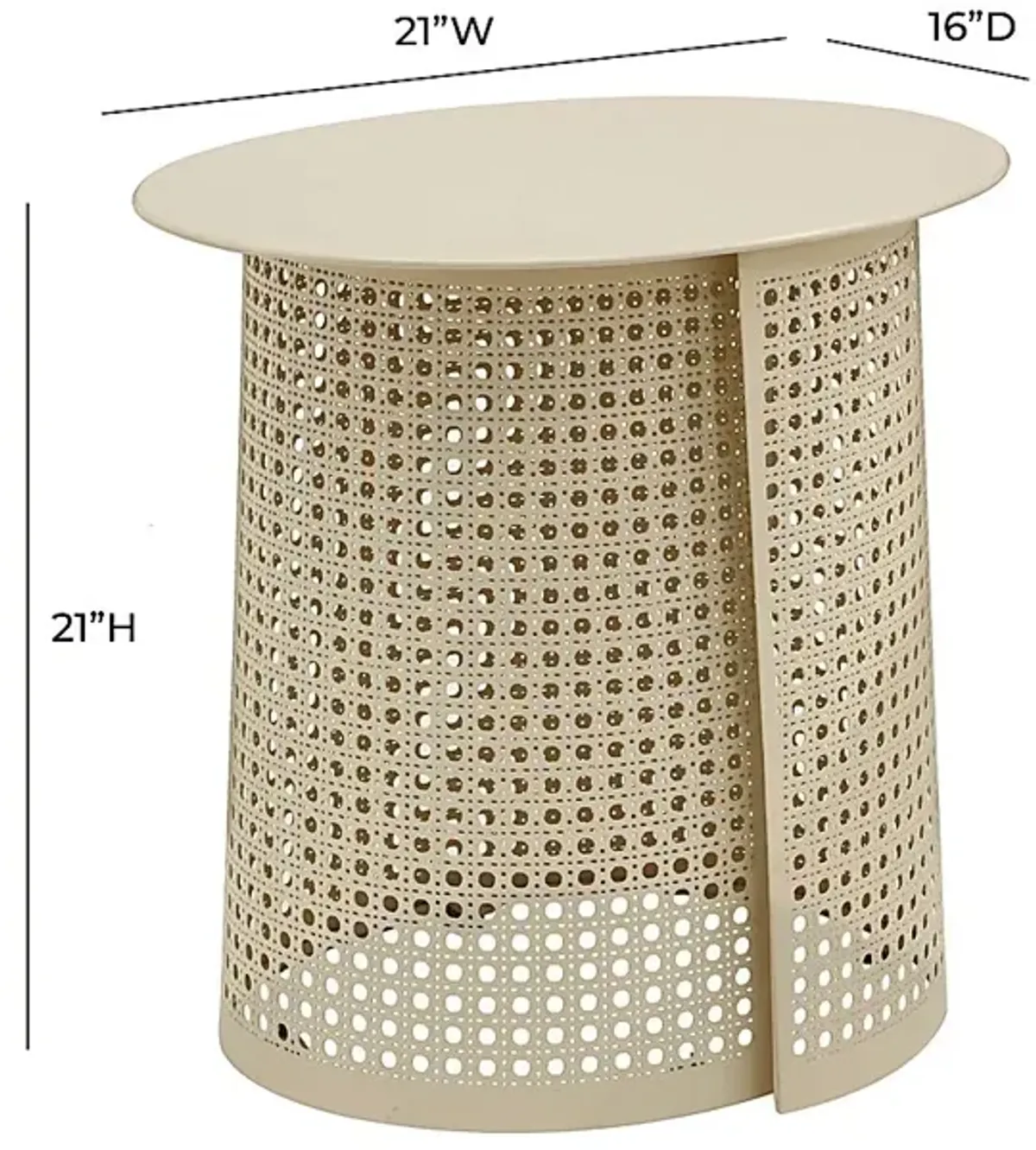 Cineraria Cream End Table