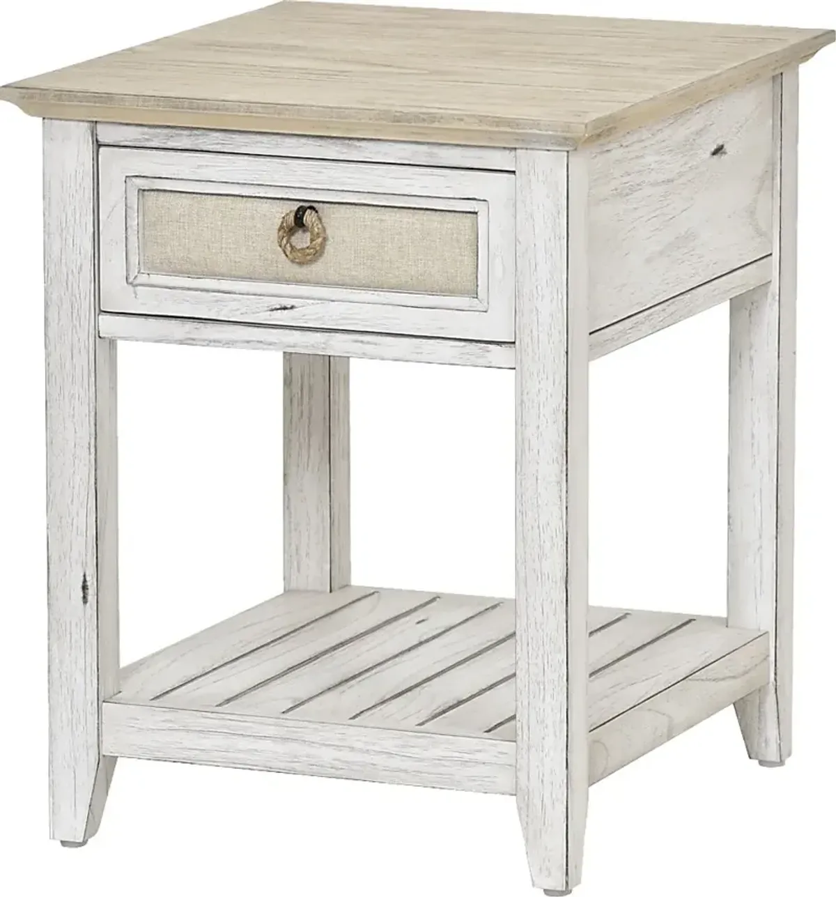 Akuhe White End Table