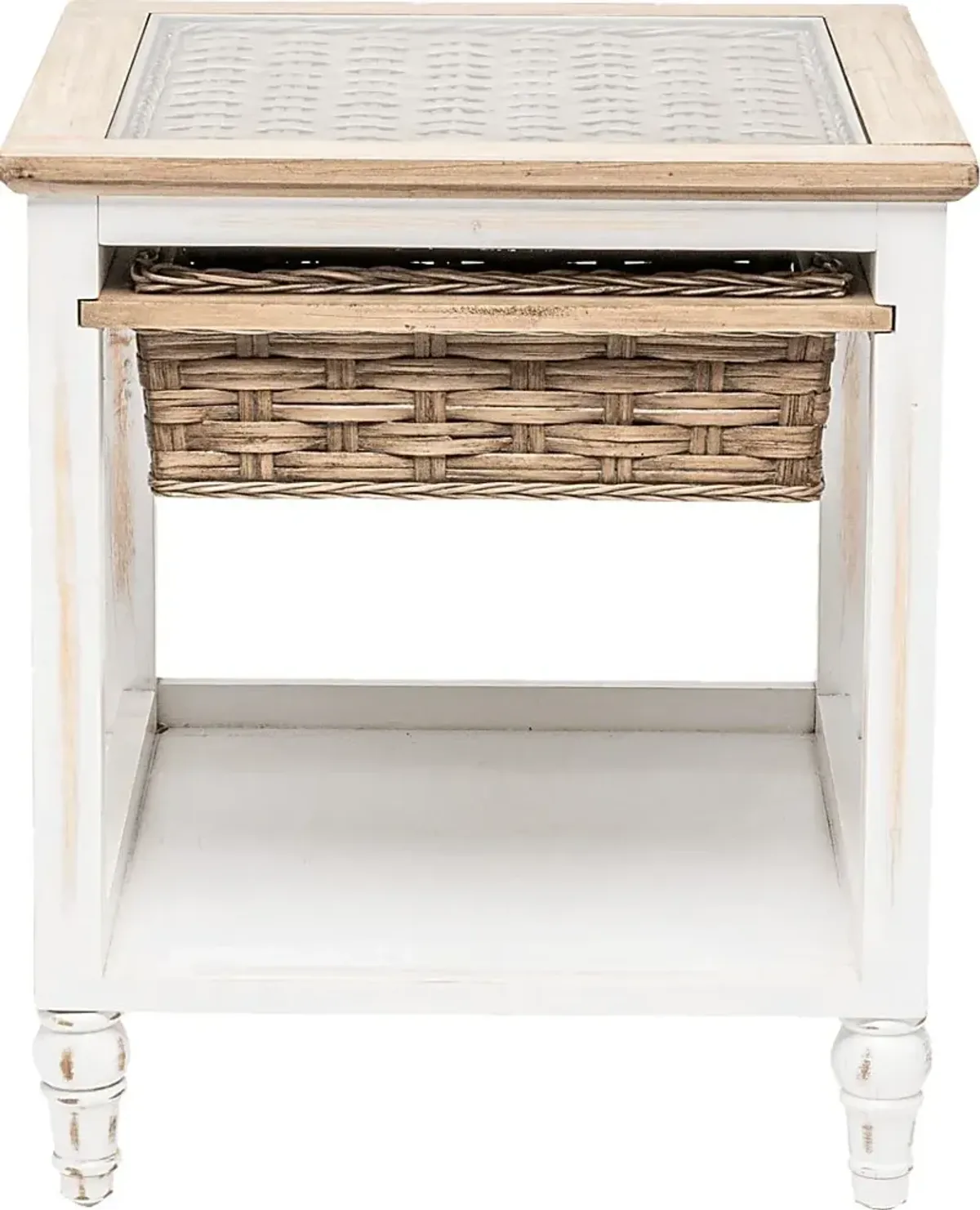 Melkre White End Table